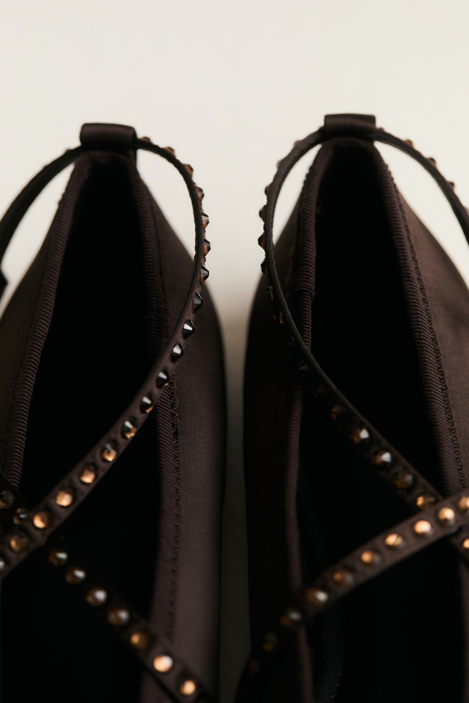 Square-toe ballet flats - Dark brown - 3