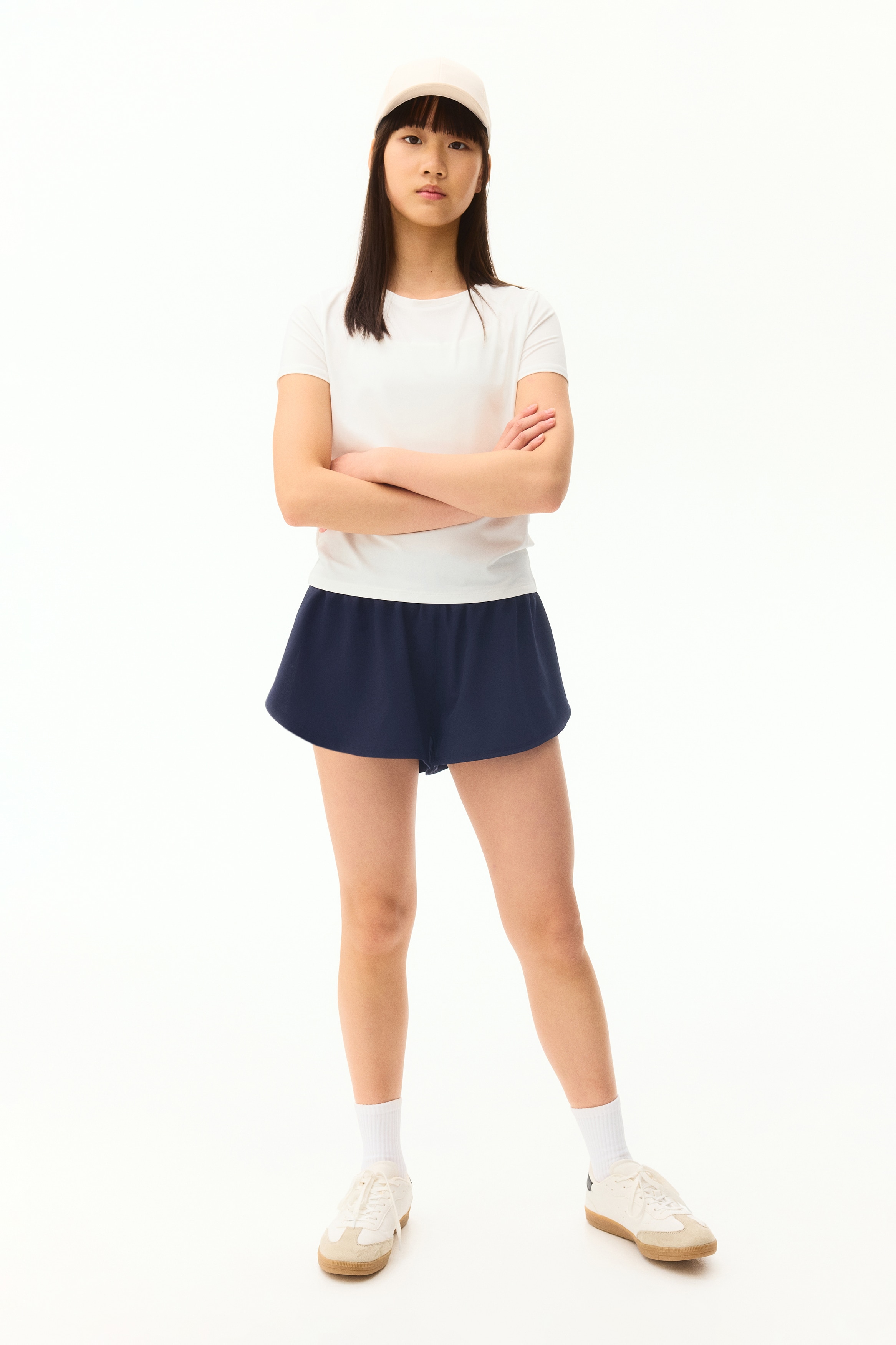 Laufshorts mit DryMove™ - Marineblau/Light pink