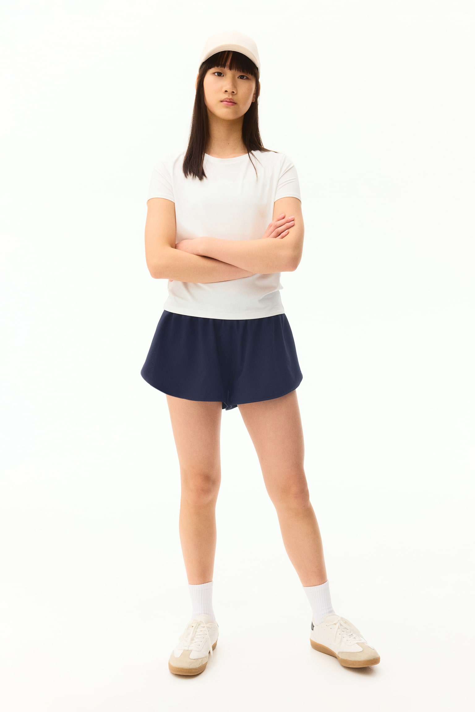 Running Shorts with DryMove™ - Navy blue - 1