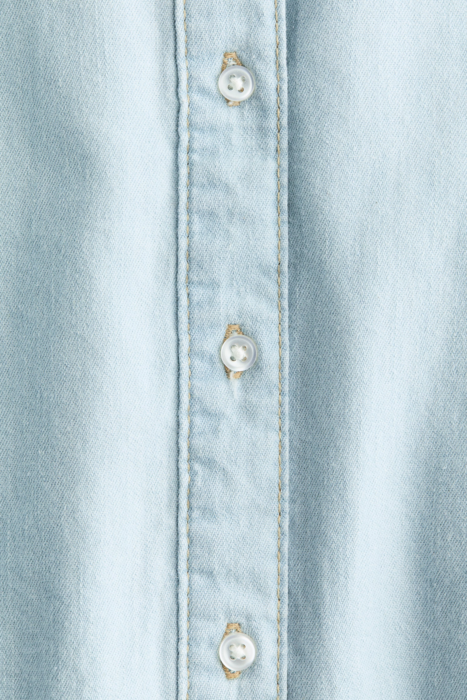 Dżinsowa bluzka z falbankami - Bladoniebieski denim/Ciemnoniebieski denim/Niebieski denim - 5