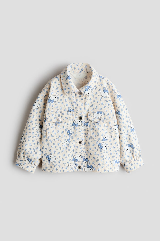 Printed Twill Jacket - Cream/Hello Kitty - 1