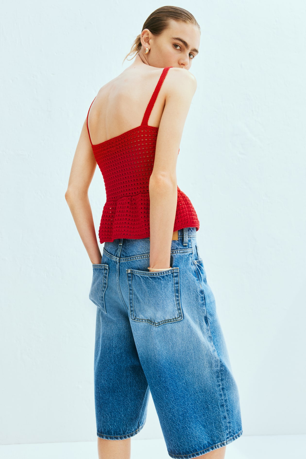 Crochet-Look Strappy Top - image 5