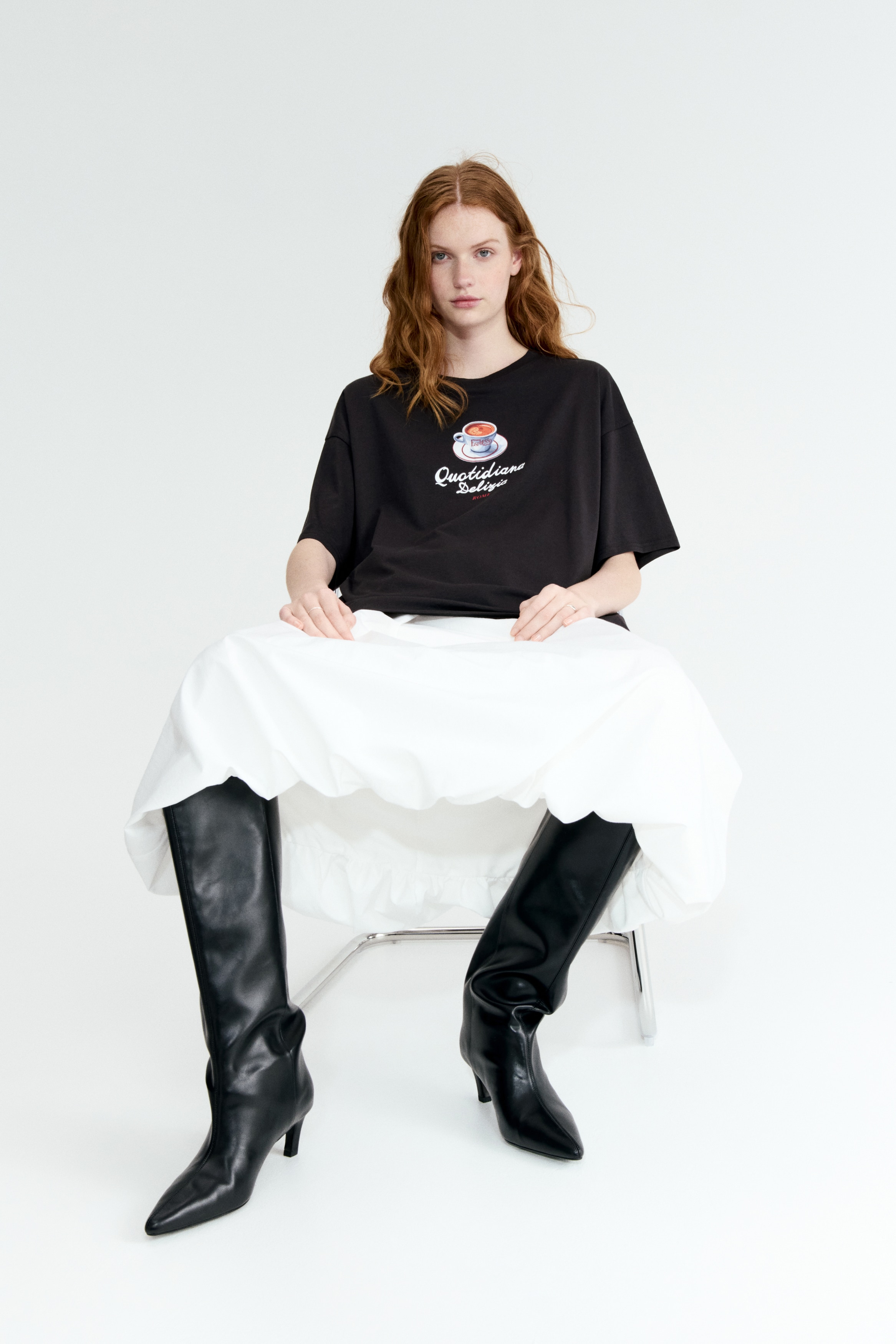 Oversized print-motif T-shirt - Dark grey/Espresso/Light beige/Macchiato/White/Dunas Cantoras/White/La Dolce Vita/Pink/Sunset