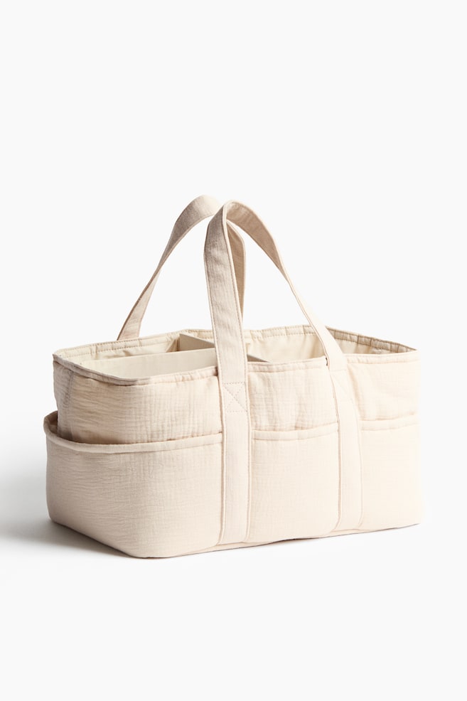 Muslin Diaper Bag - Light beige - 1