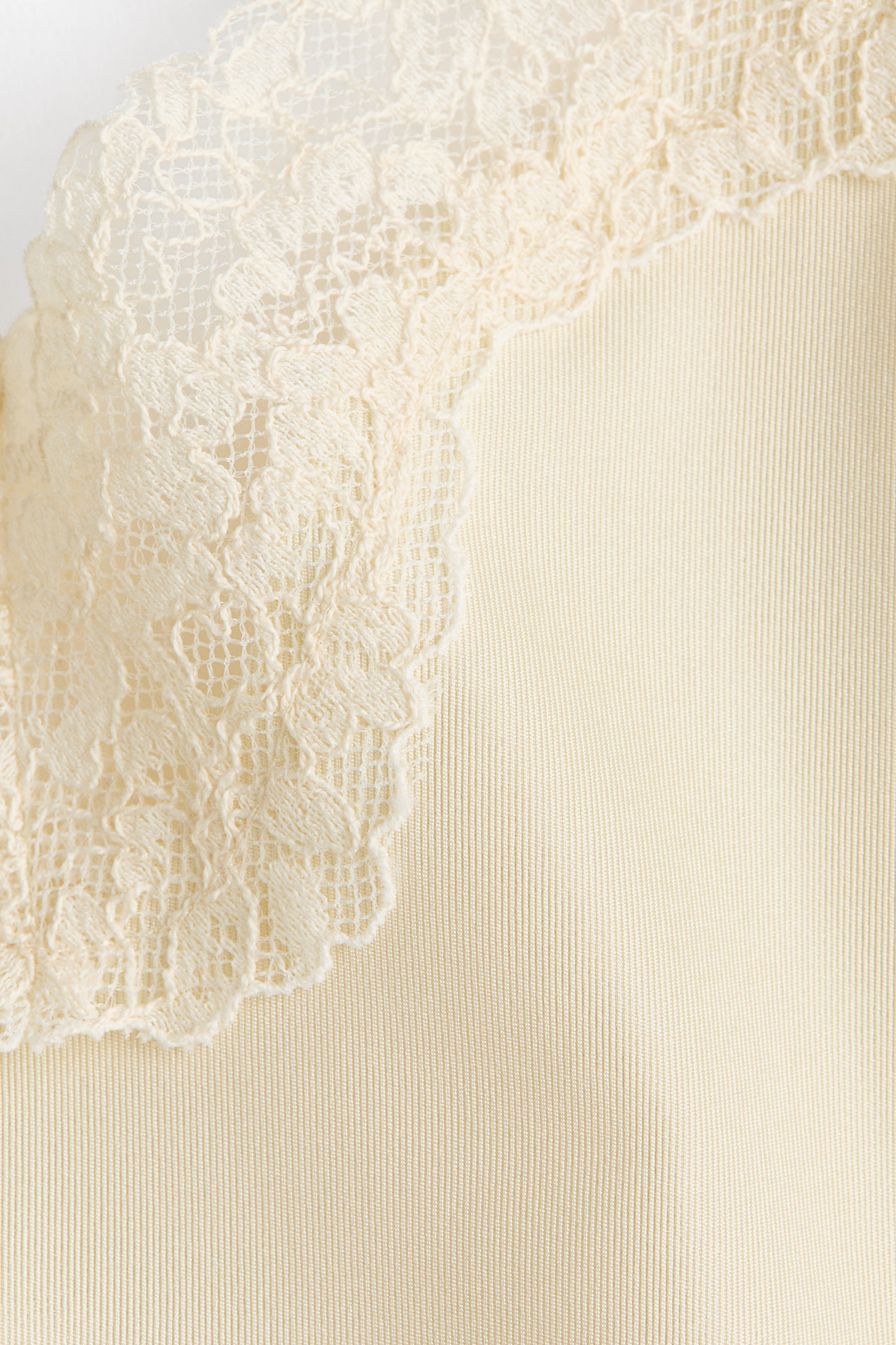 Maillot en jersey avec dentelle
