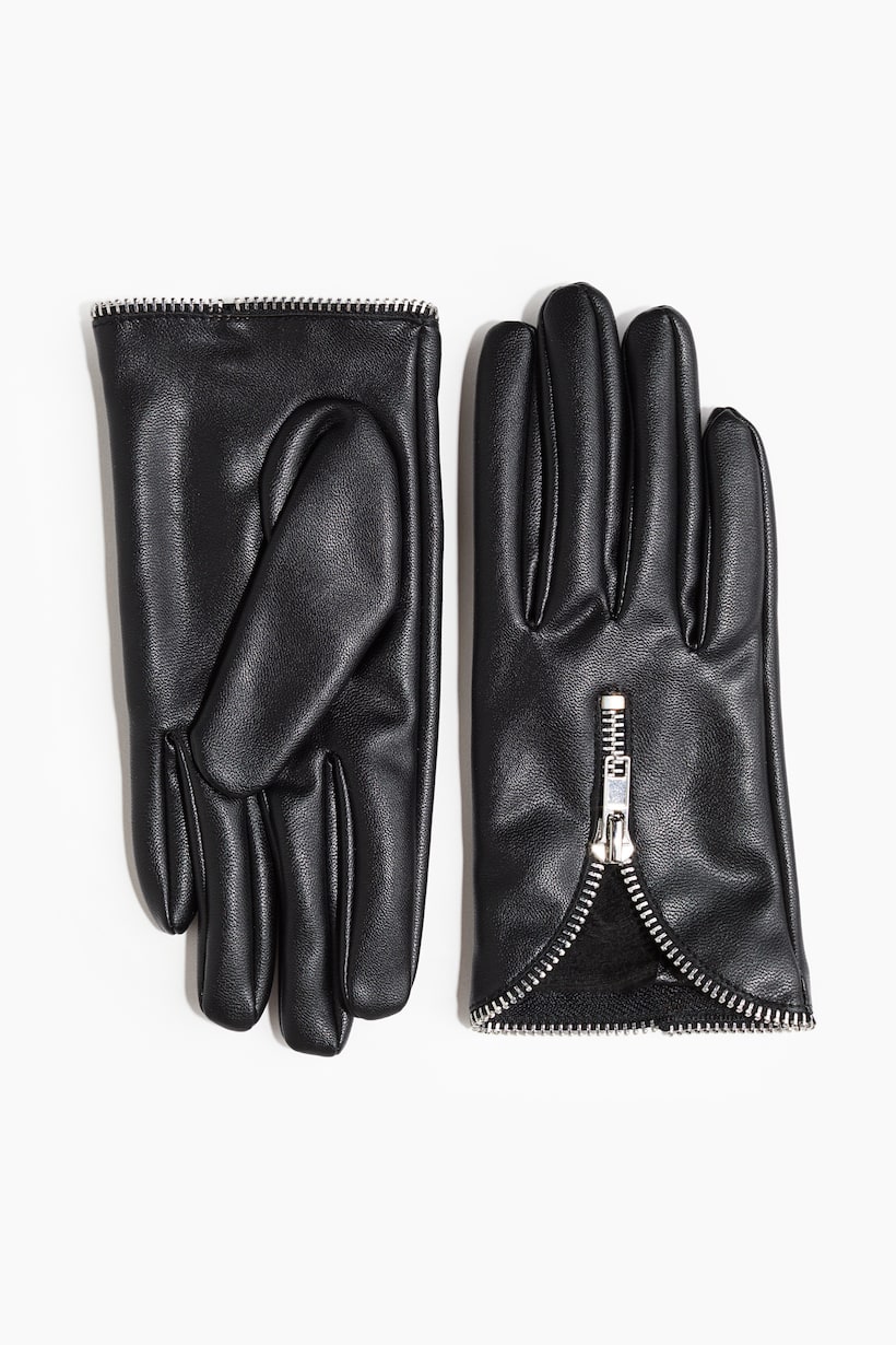 Women's Gloves Leather, Fingerless Cashmere H&M IN