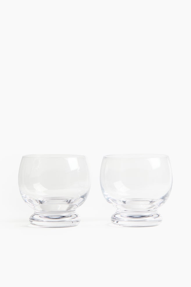 2-pack mouth-blown tumbler glasses - Transparent - 1