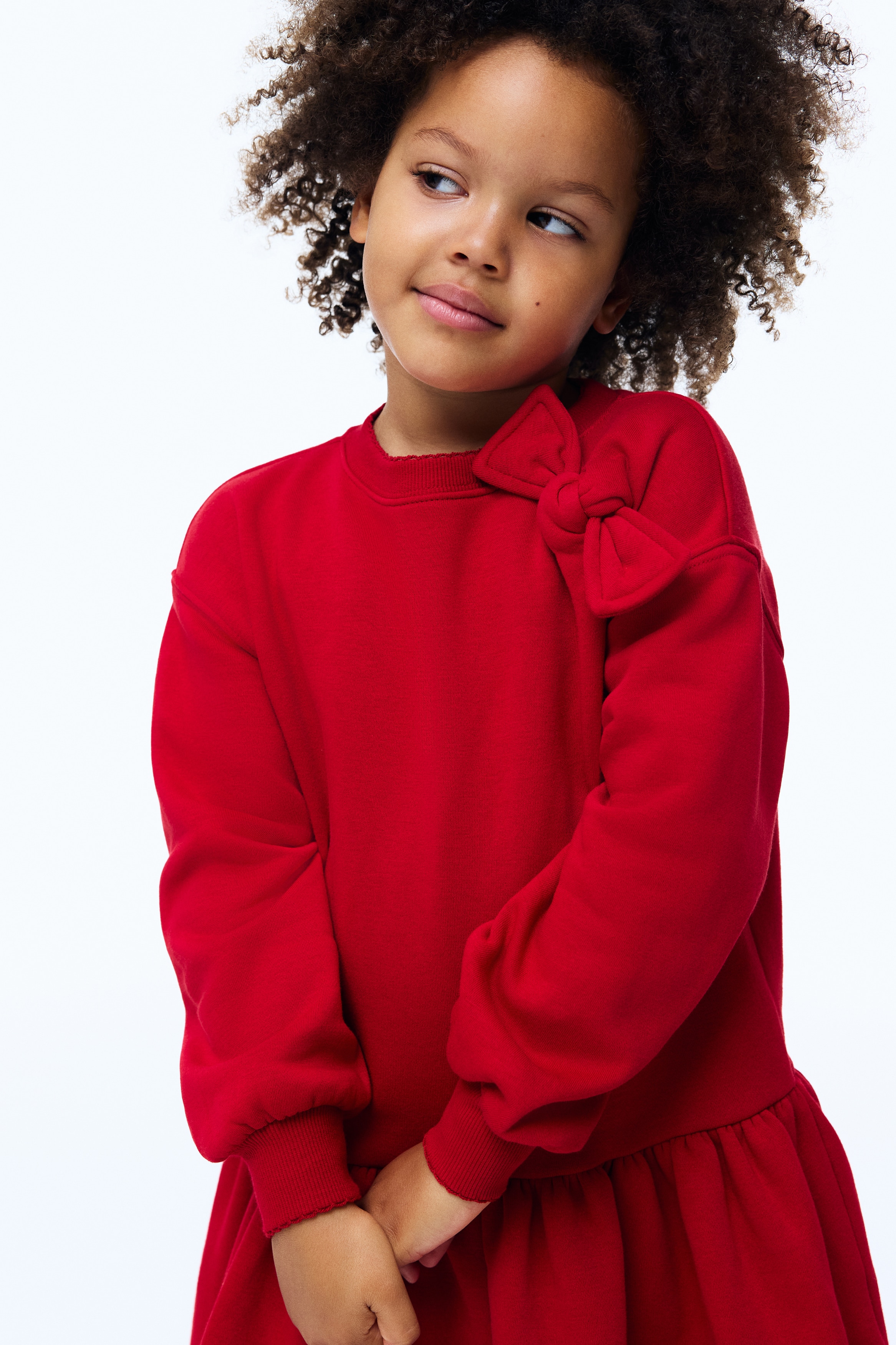 Robe Péplum H&M Fille - Rayures Roses, Rouges, Bleues - Taille 5-6 Ans - Occasion