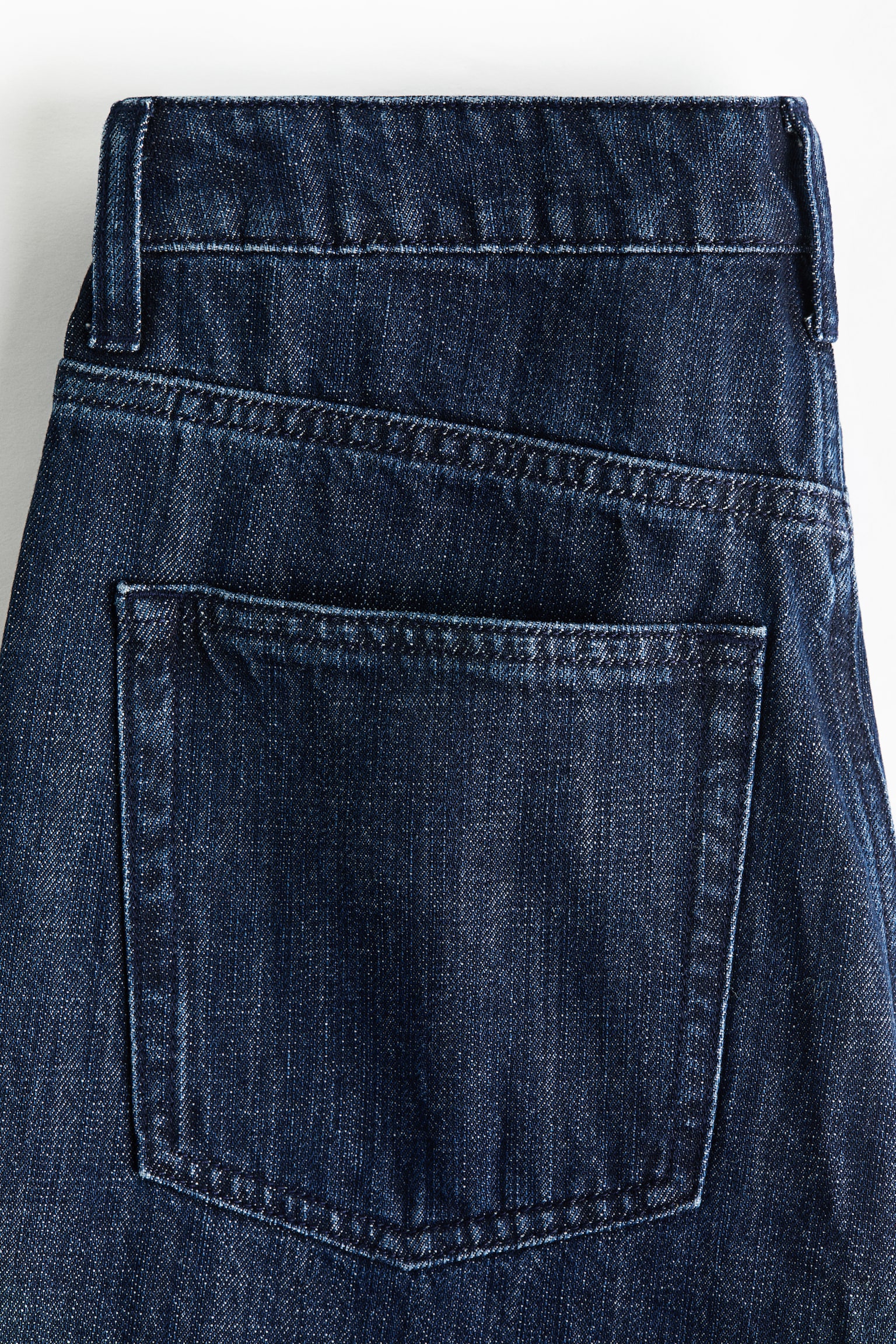 Straight High Jeans - Koyu kot mavisi - 3