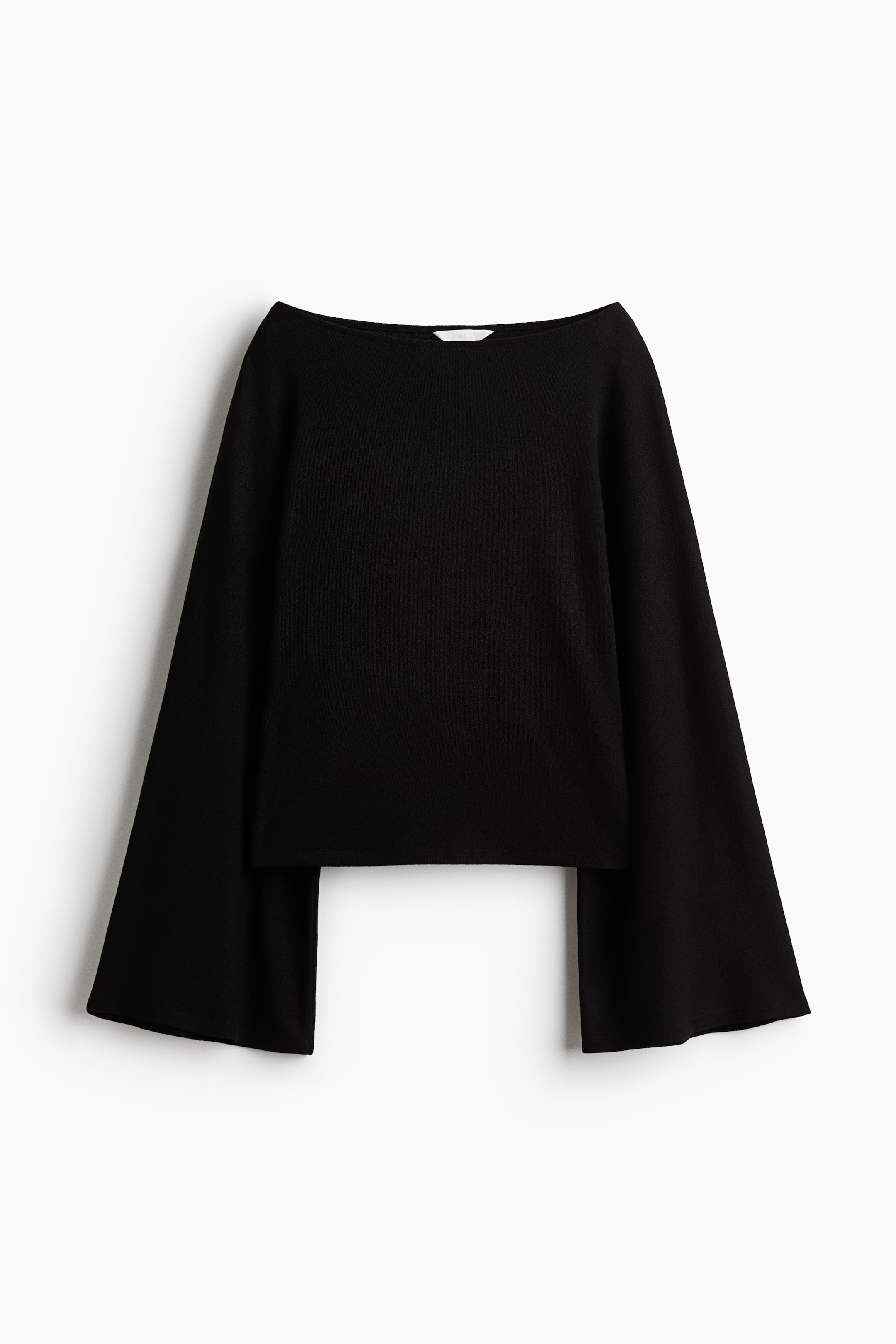 Textured Boat-Neck Top