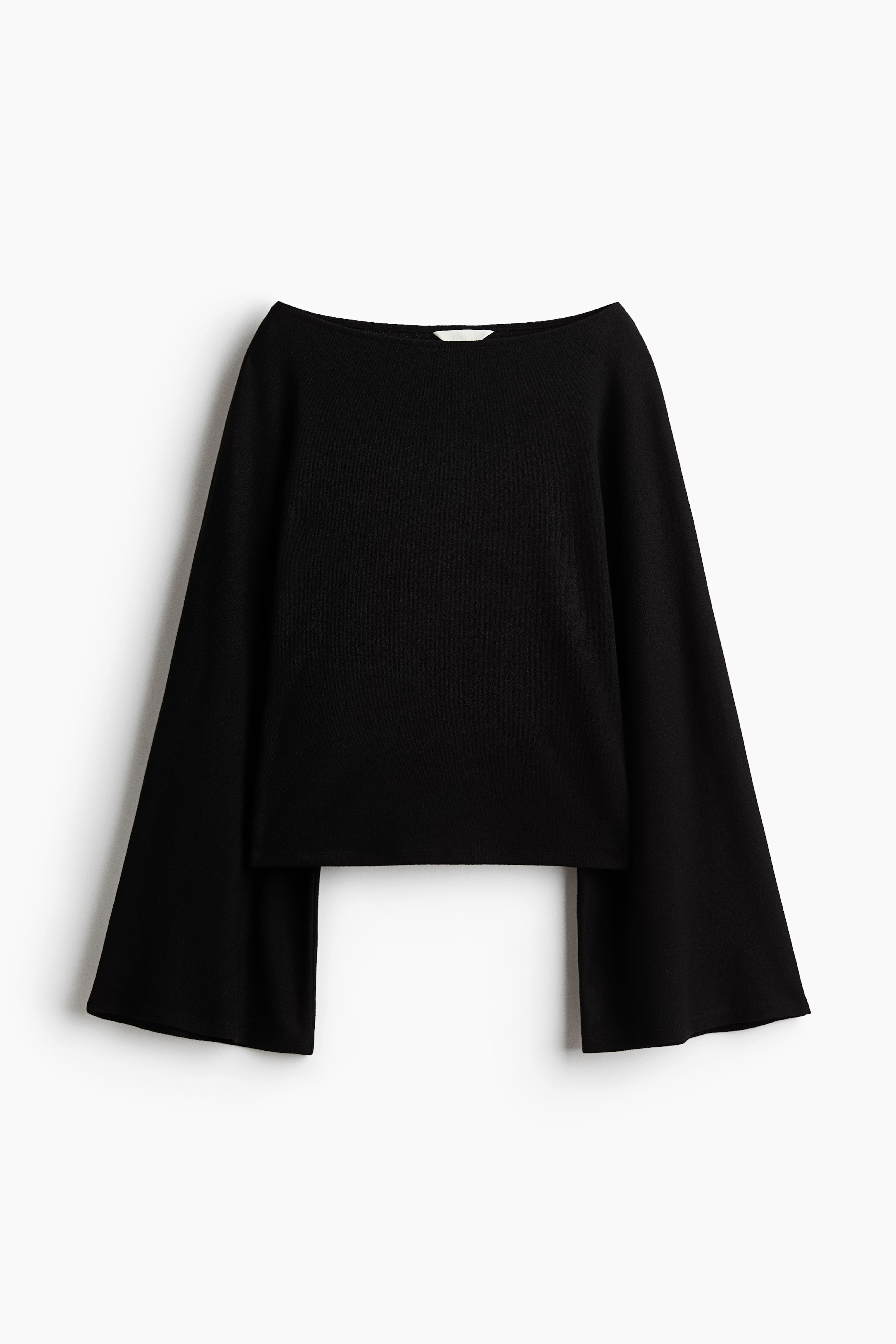 Textured Boat-Neck Top