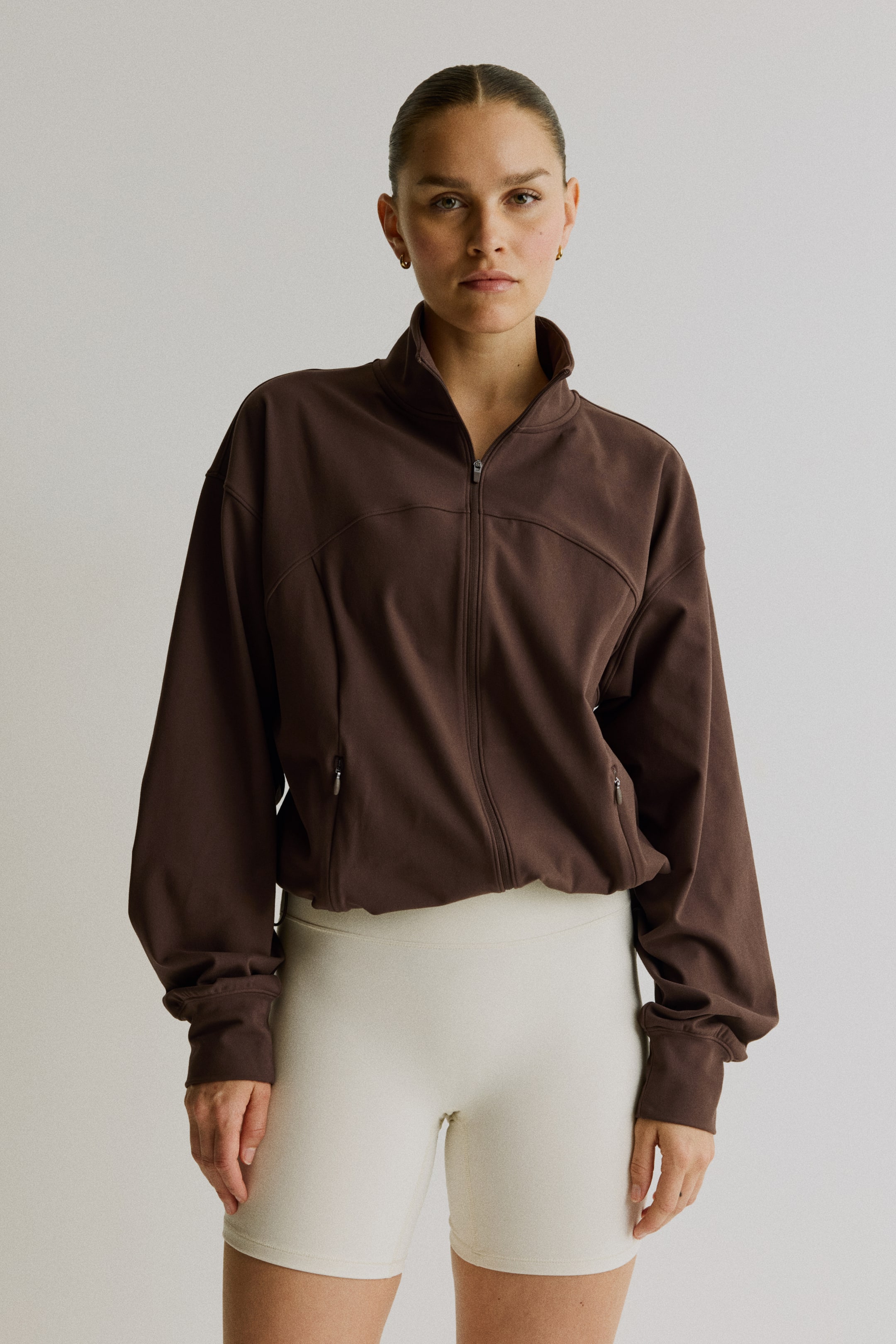 Женские куртки H&M Sports Track Jacket with SoftMove™ — фото 3