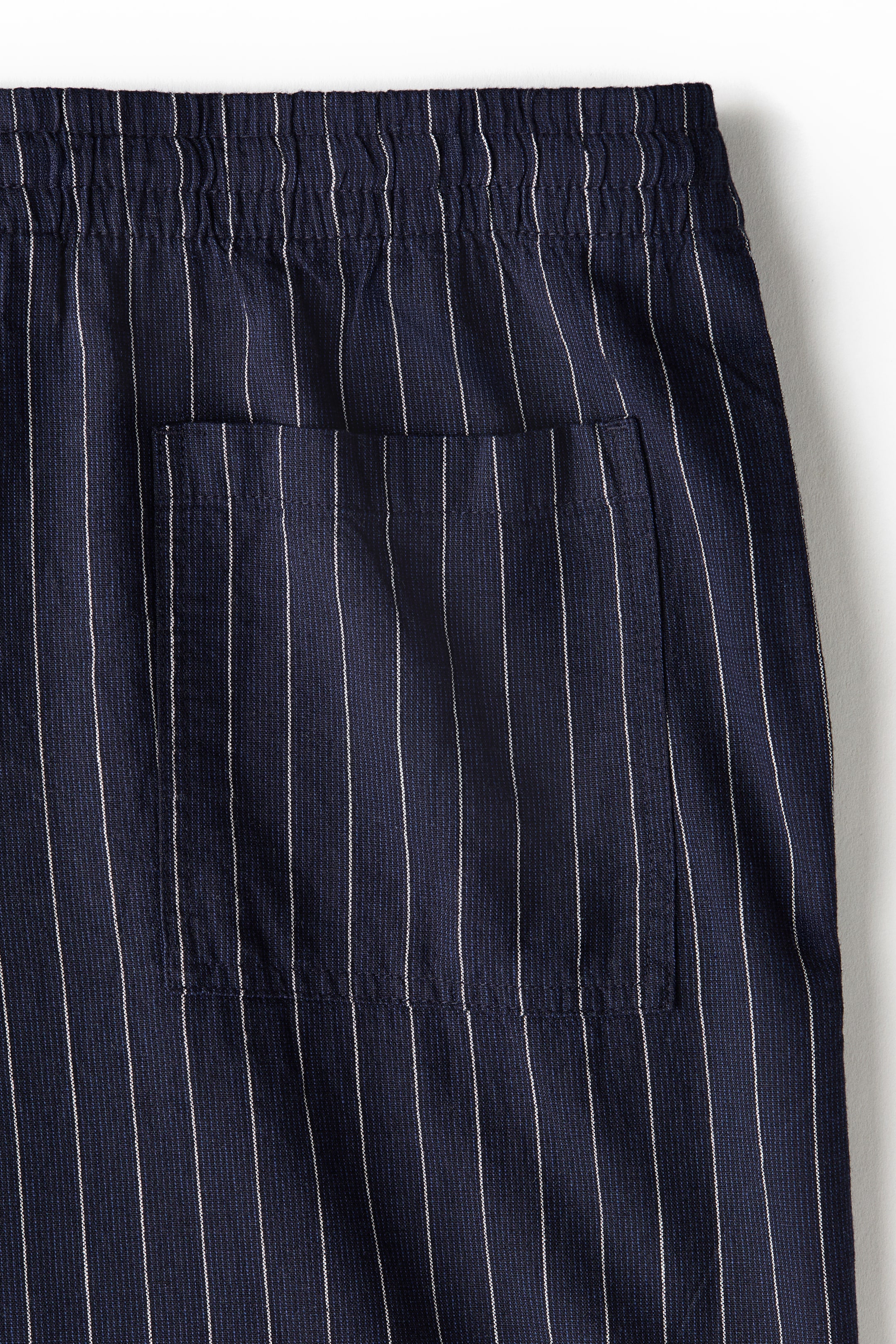 Relaxed-Fit Linen-Blend Pants