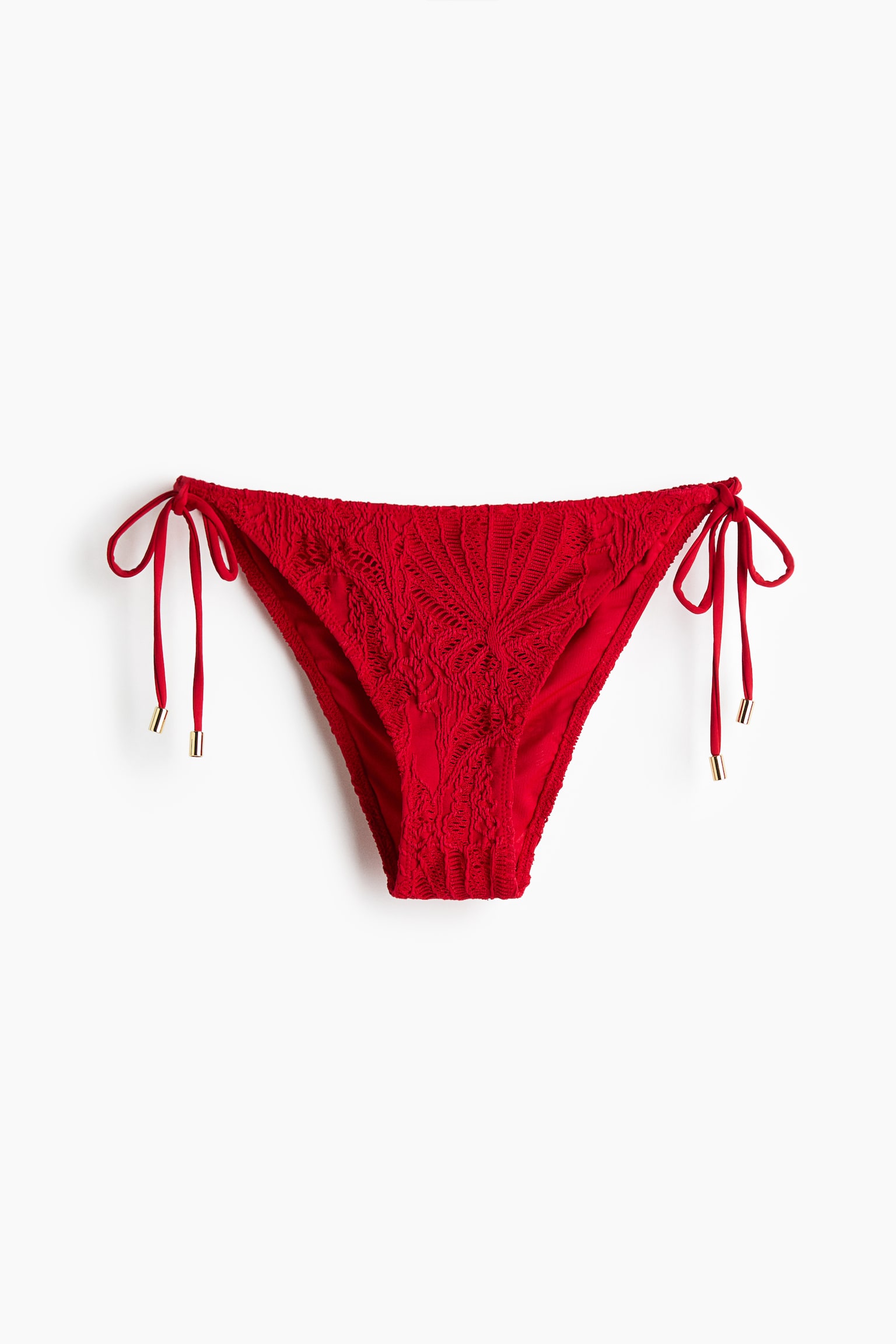 Tie-Tanga Bikinihose - Rot/Weiß/Grün/Hellgelb