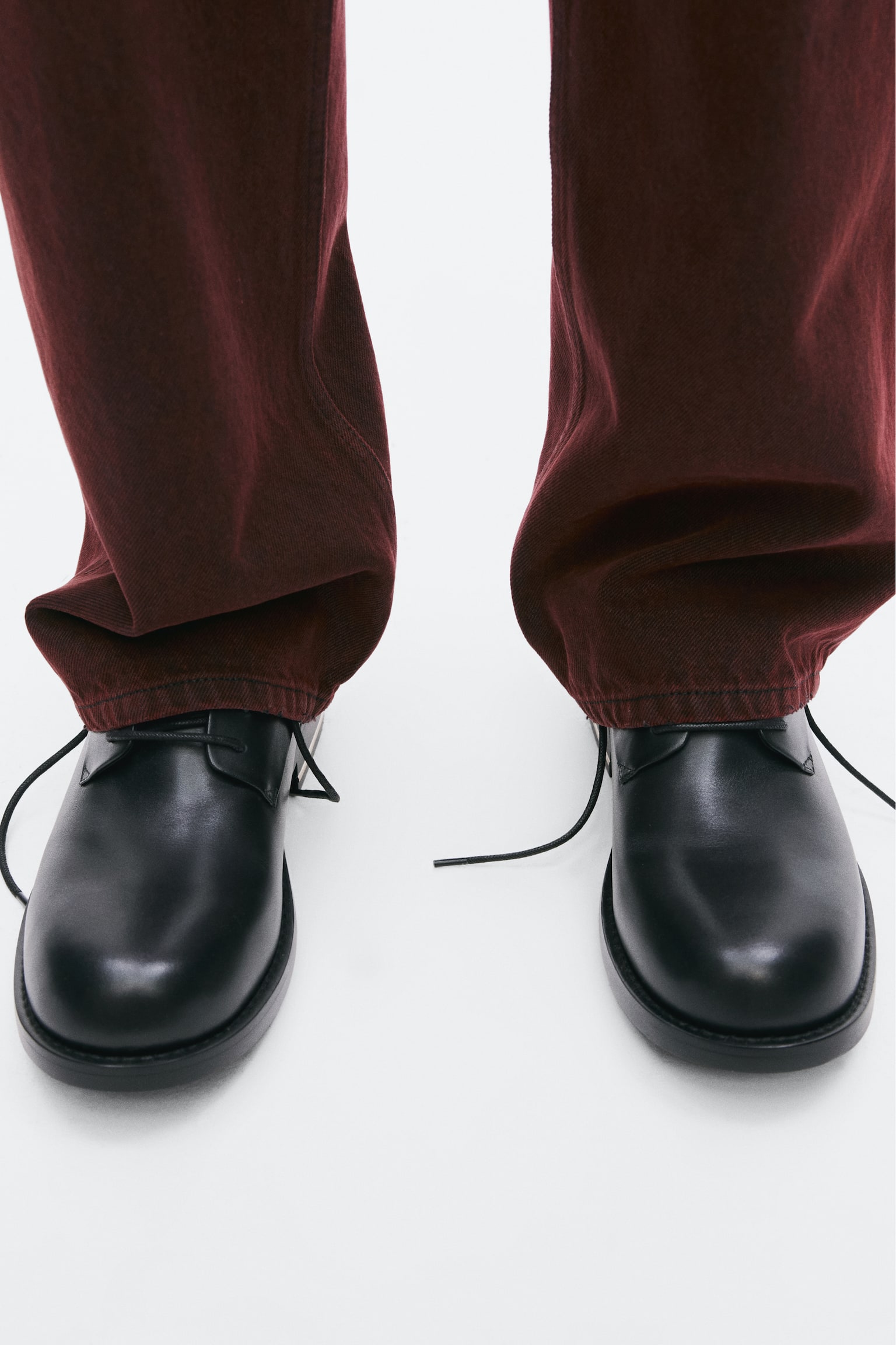 Leather Derby shoes - Black - 1