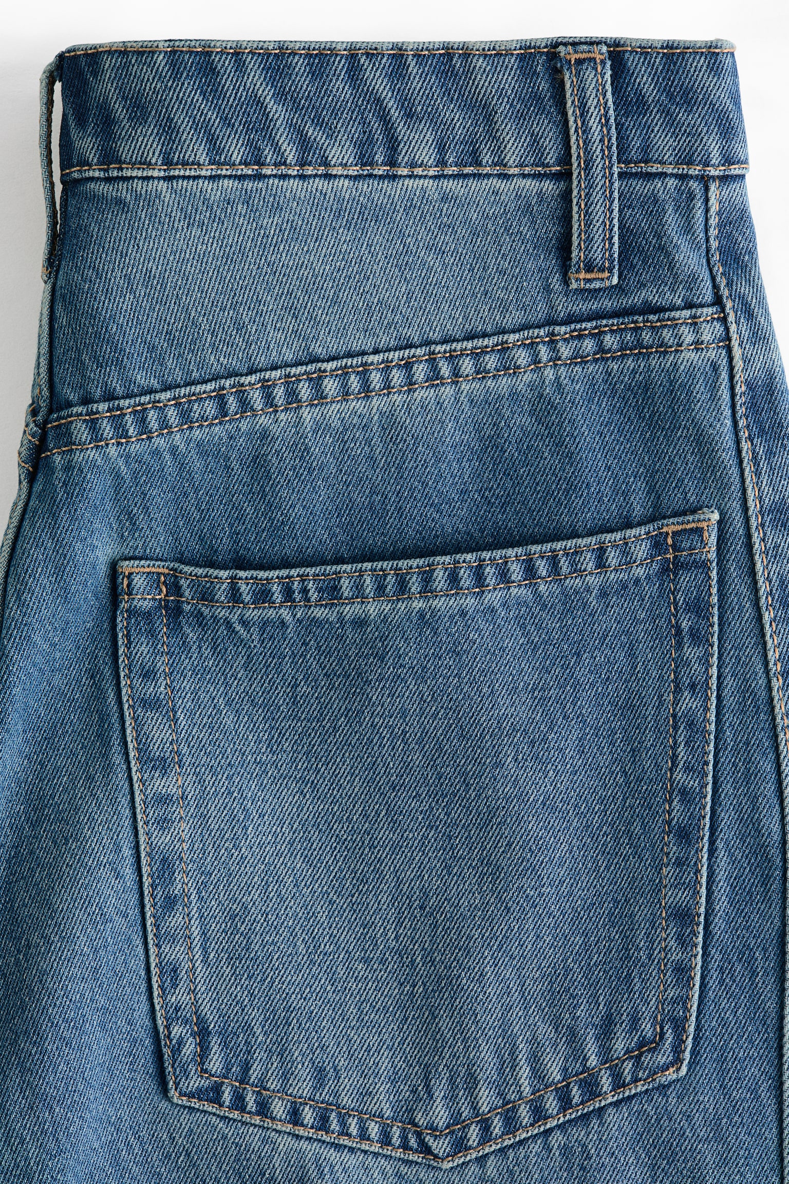 Женские шорты H&M Denim Bermuda, цвет: Джинсовый синий — фото 6