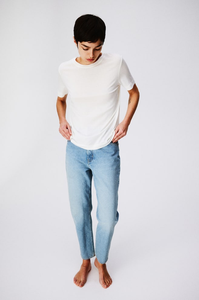 Slim Mom High Ankle Jeans - Blu denim chiaro/Blu denim chiaro/Blu denim/Blu denim/Blu denim/Blu denim scuro - 1