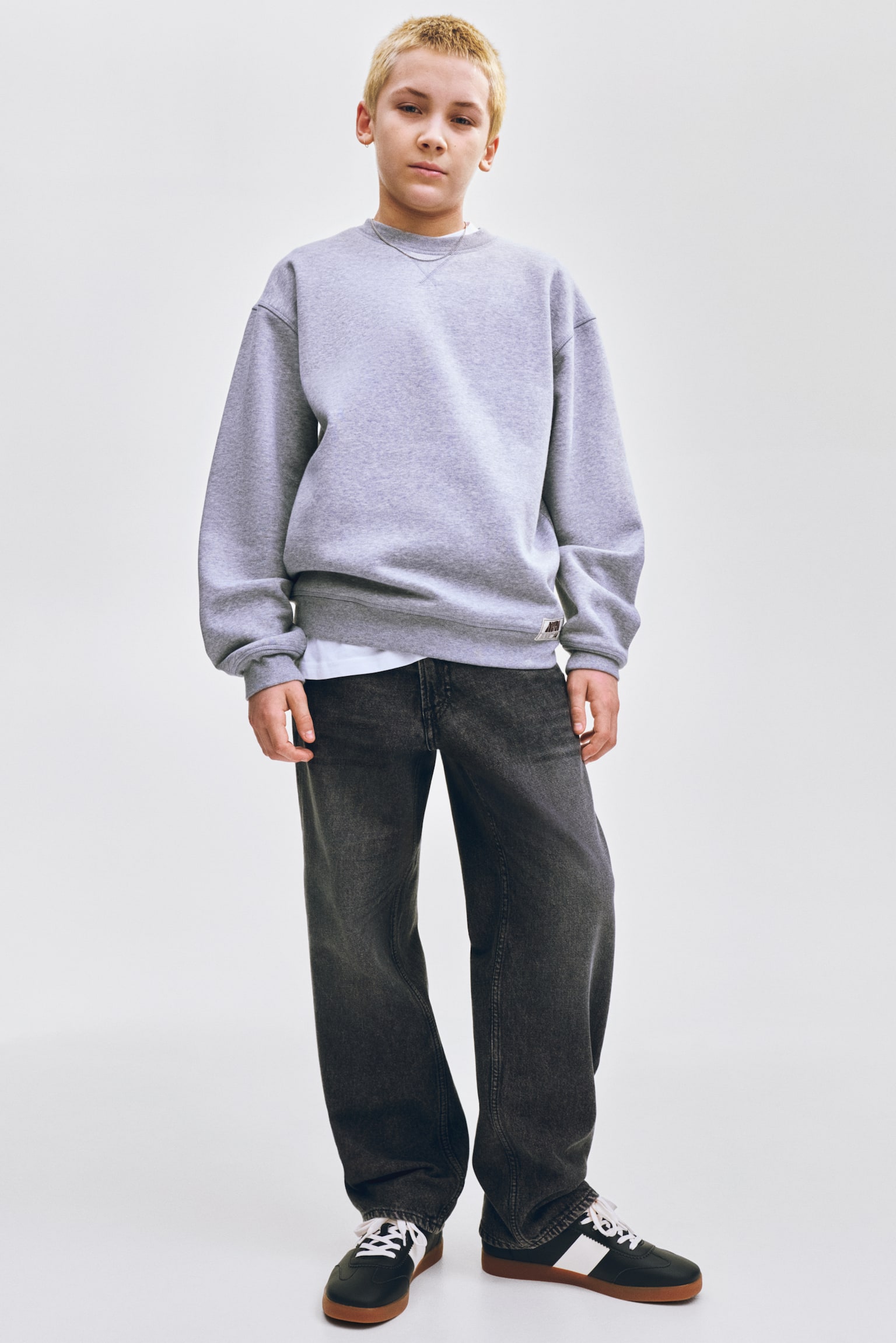 Loose Fit Jeans - Mørk grå/Lys grå/Lys denimblå/Denimblå/Lys denimblå/Denimblå - 2