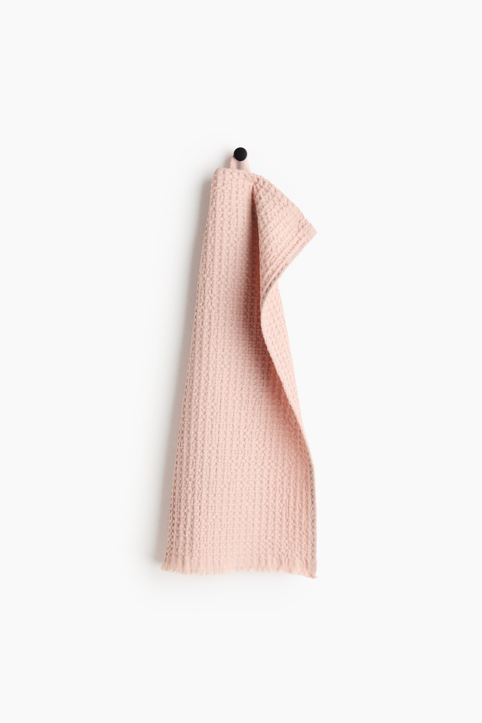 Waffled guest towel - Powder pink/White/Light yellow/Dark beige