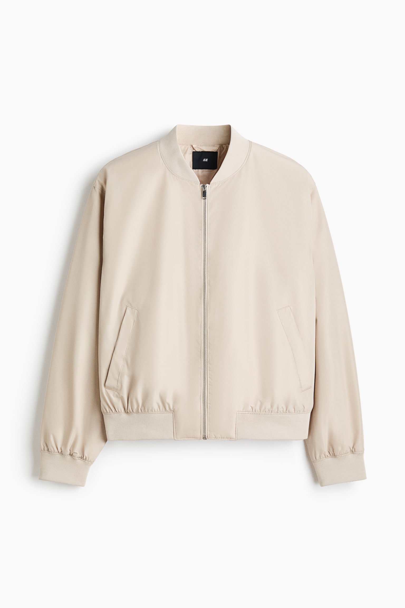 Lightweight bomber jacket - Light beige/Dark blue/Dark beige