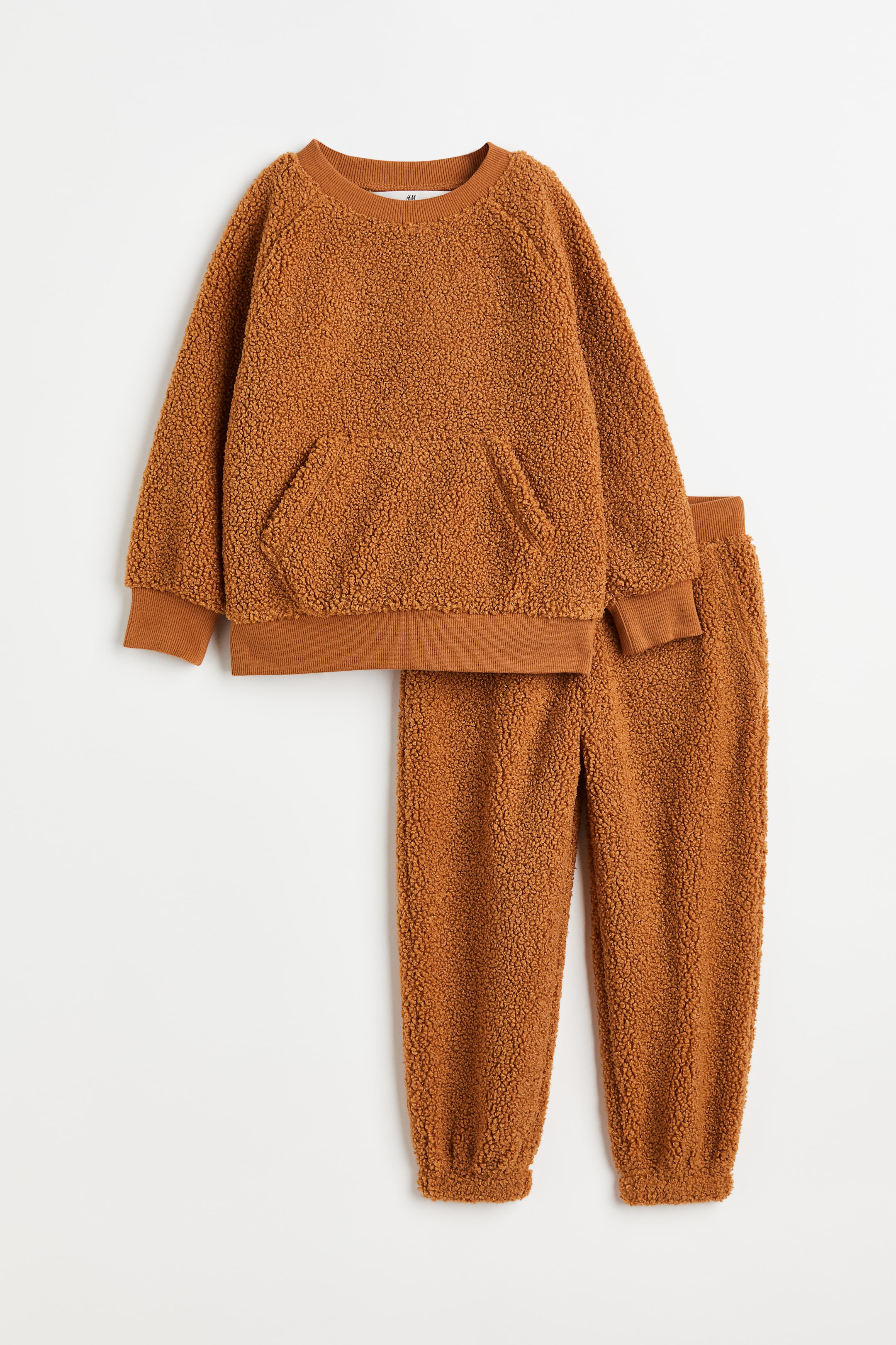 Grösseres Bild ansehen: 2-teiliges Set aus Teddyfleece - Braun - KINDER | H&M CH 1