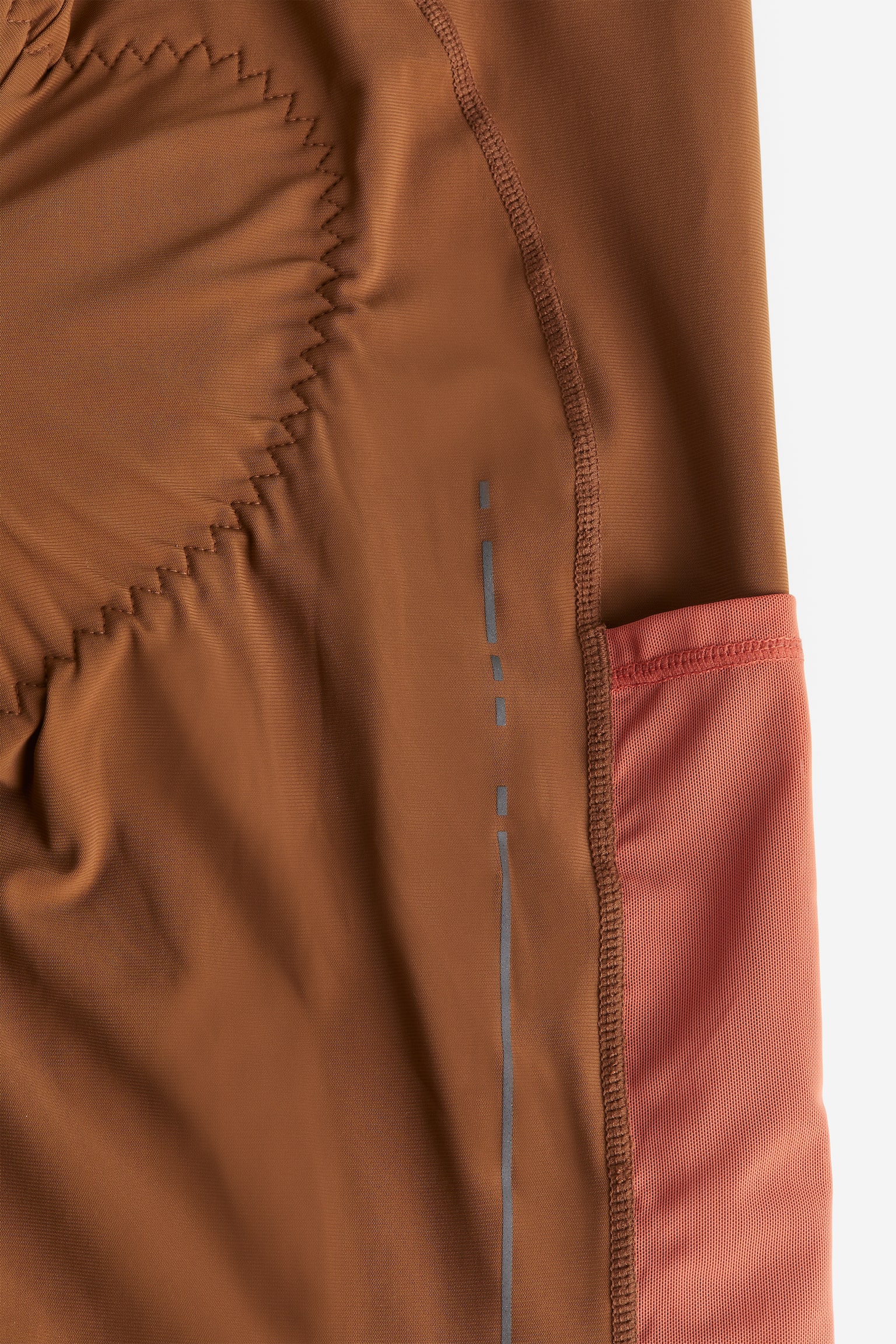 DryMove™ Bike Shorts - Brown/Coral/Black/Black - 5