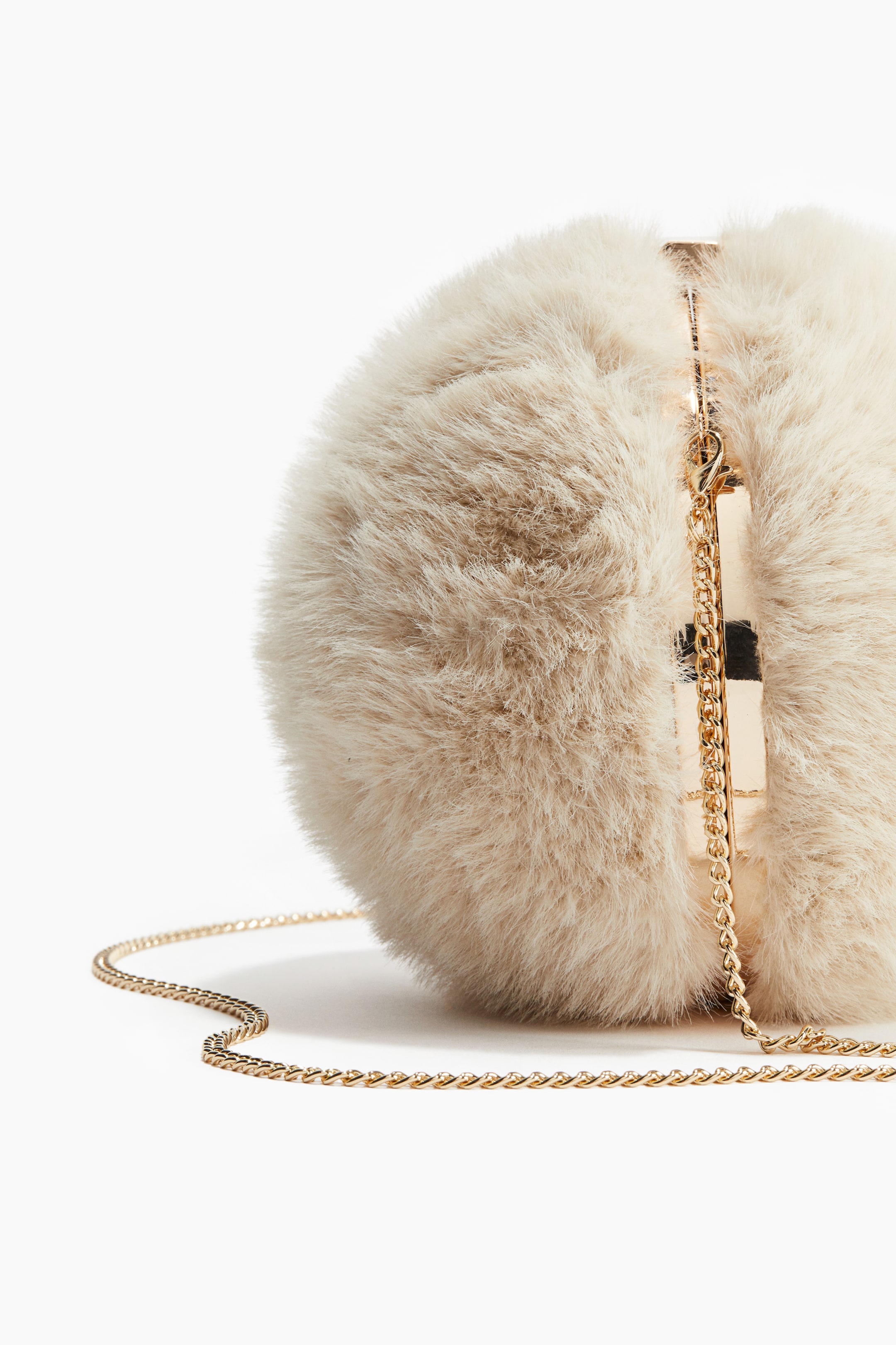 Fluffy Spherical Crossbody Bag