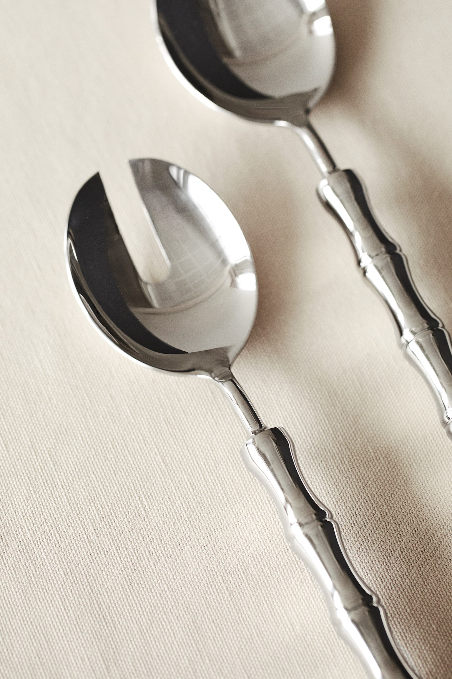 Metal salad servers - Silver-coloured - 2