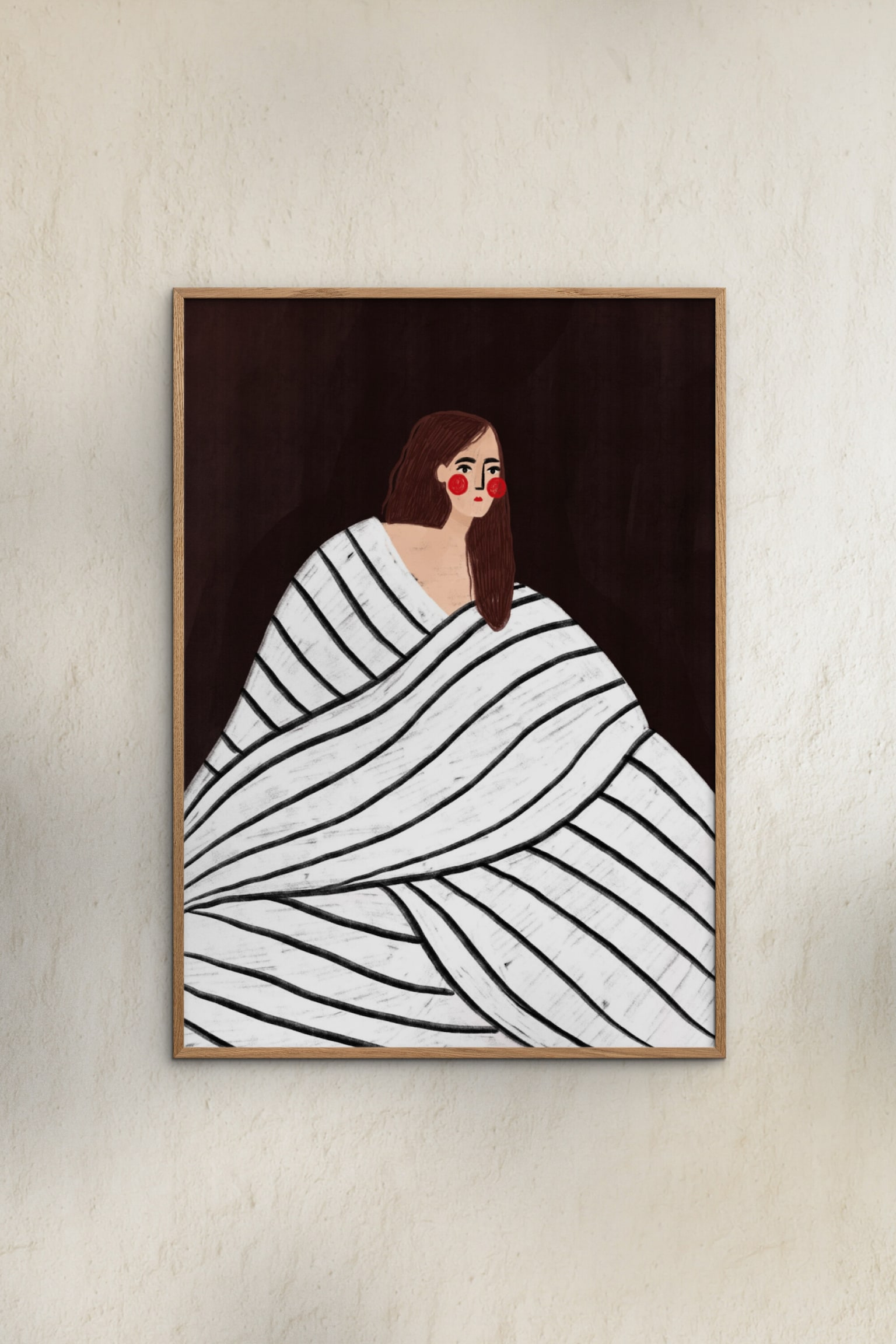 Bea Muller - The Woman With Black & White Stripes - Multicolorido - 2