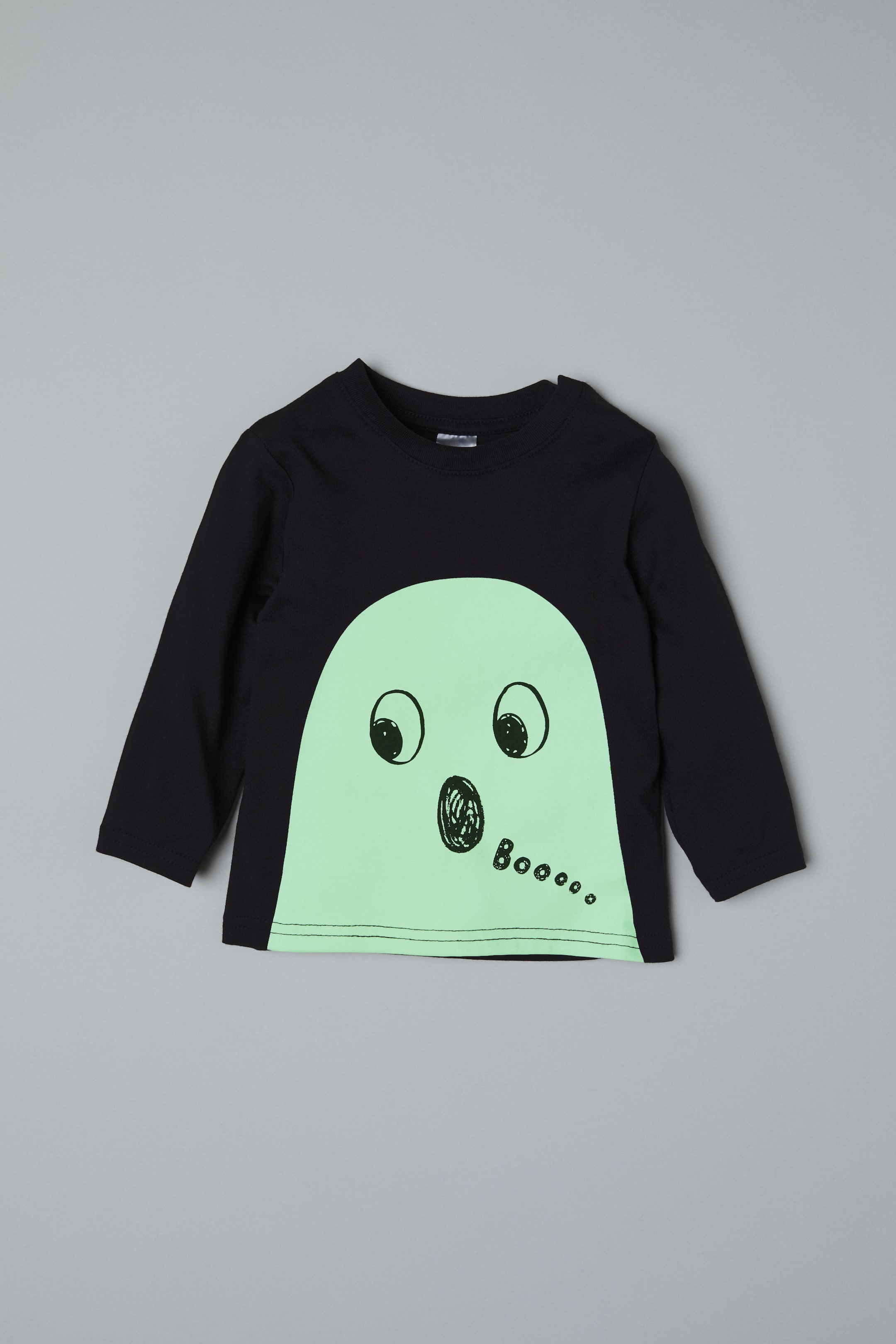 Größeres Bild ansehen: Shirt mit Druck - Schwarz/Gespenst - Kids | H&M DE 2