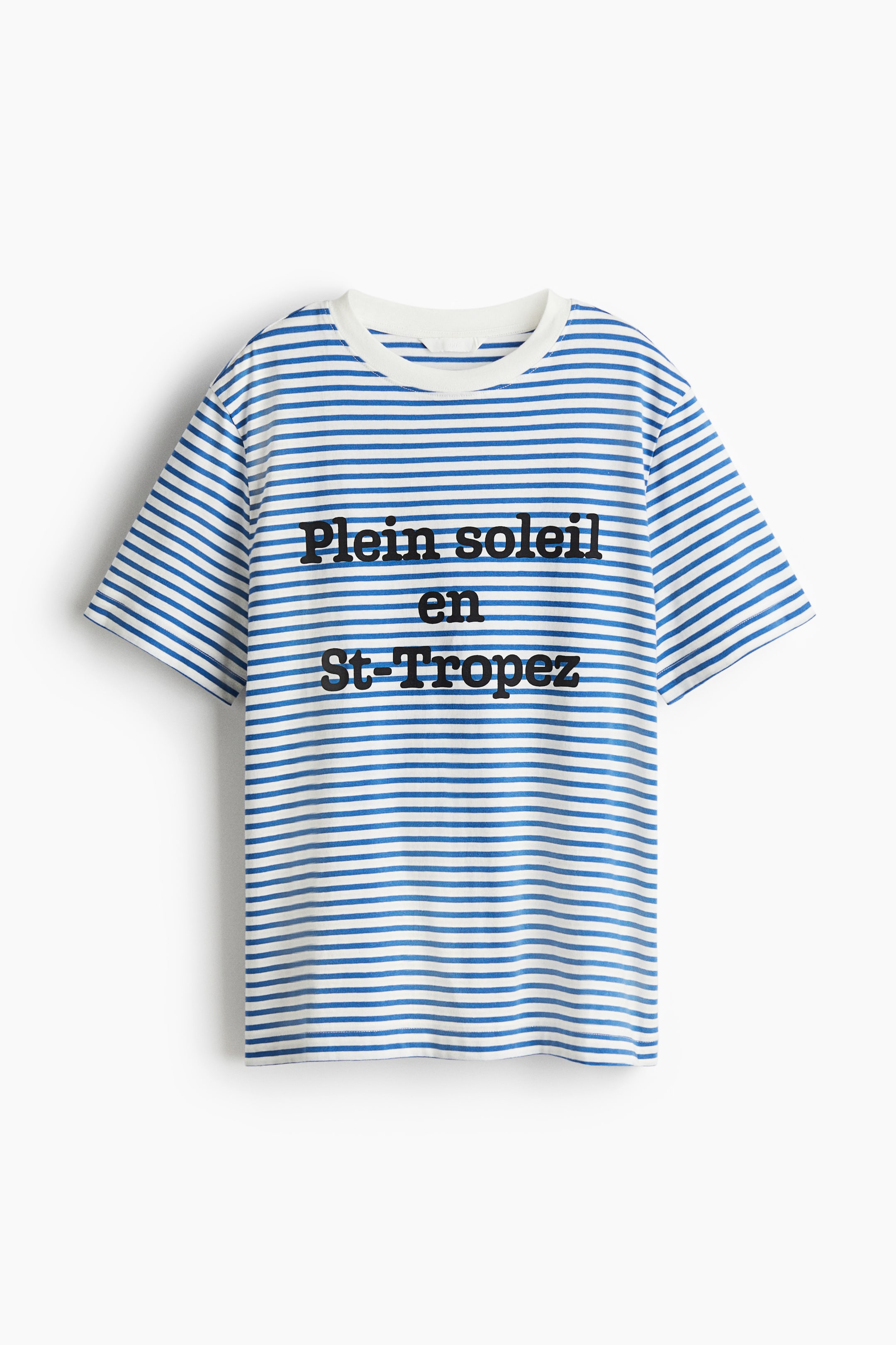 Nagyobb kép megtekintése: Printed T-shirt - Fehér/kék csíkos - NŐI | H&M HU 4