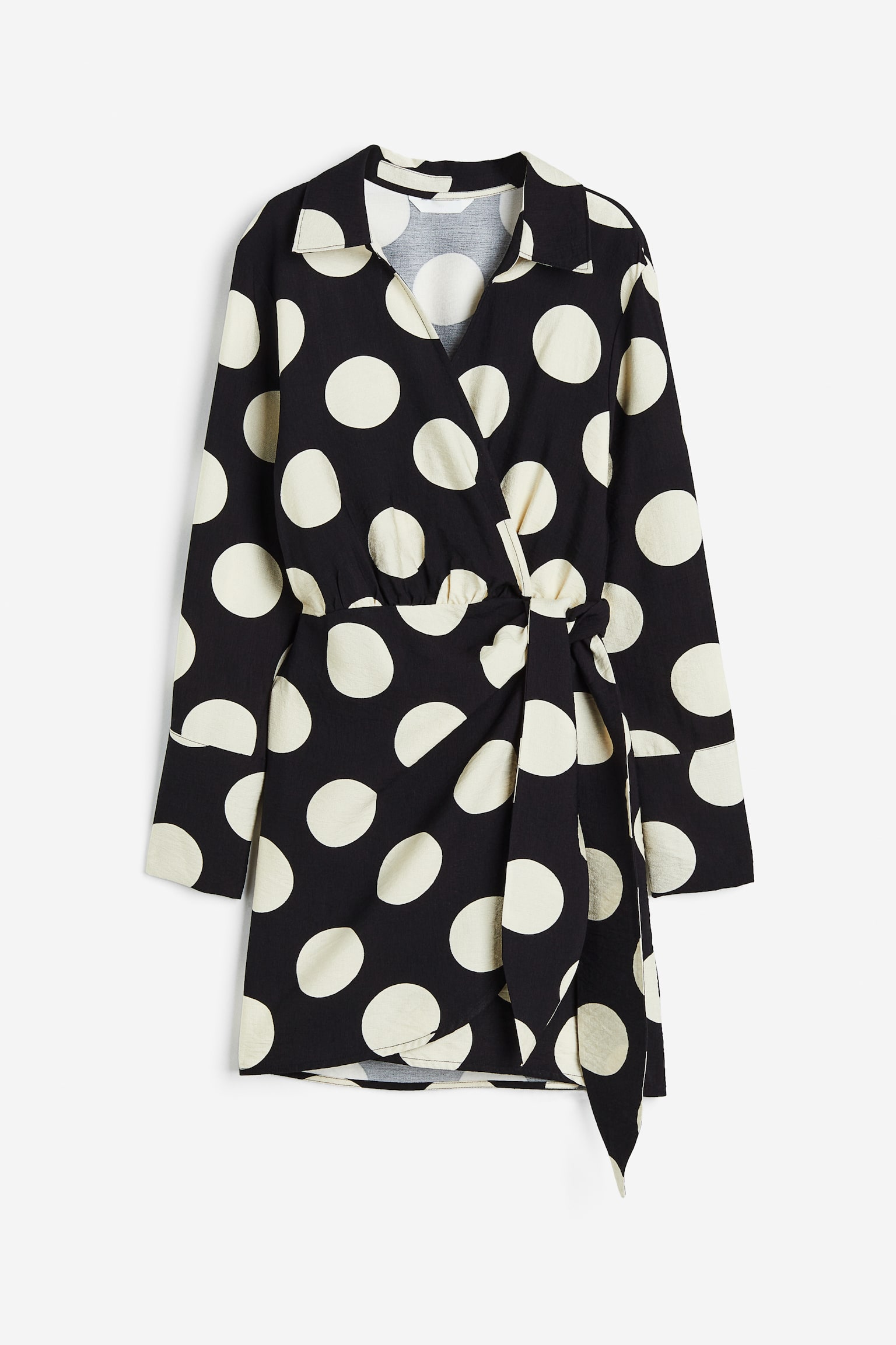 Женское платье H&M Wrap, цвет: Чёрный
