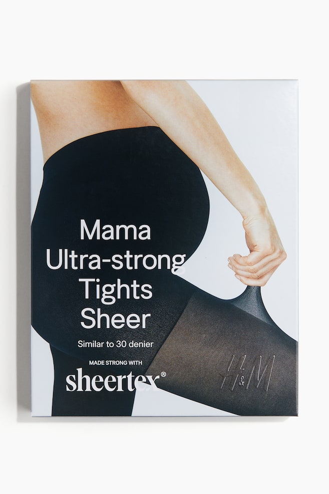MAMA Sheertex® Ultra-strong sheer tights - Black - 1