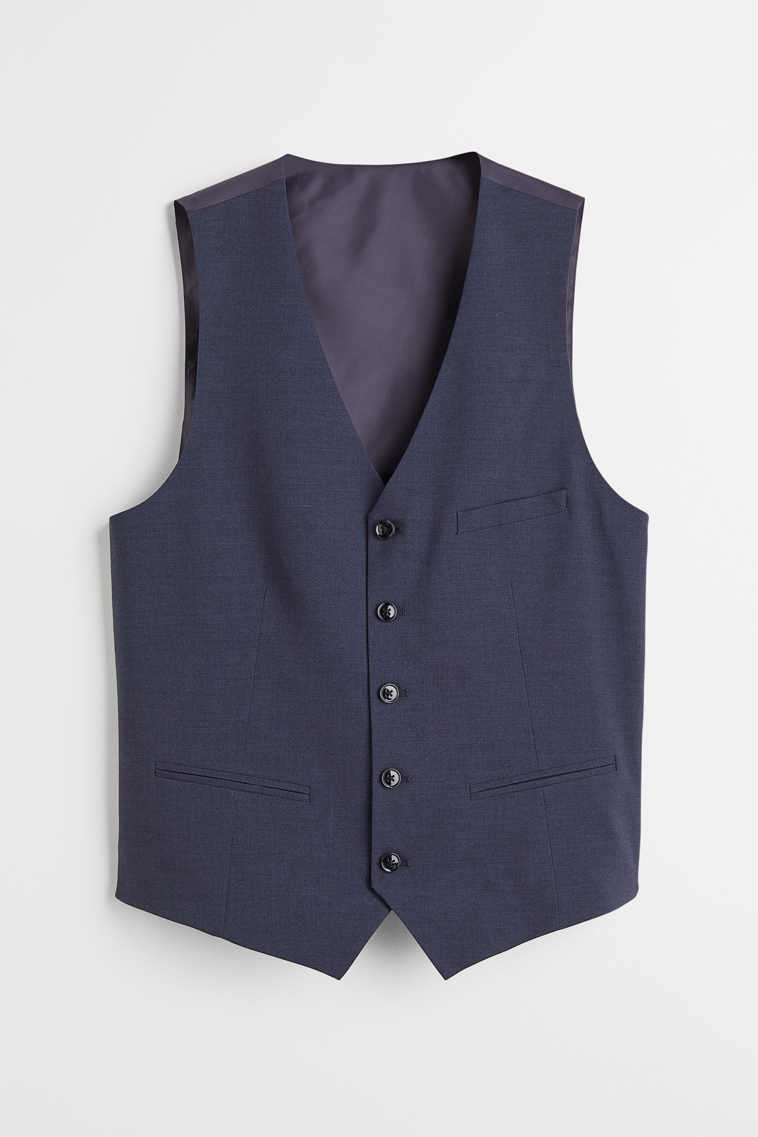 Slim FIt Suit waistcoat - Dark blue/Black - 1