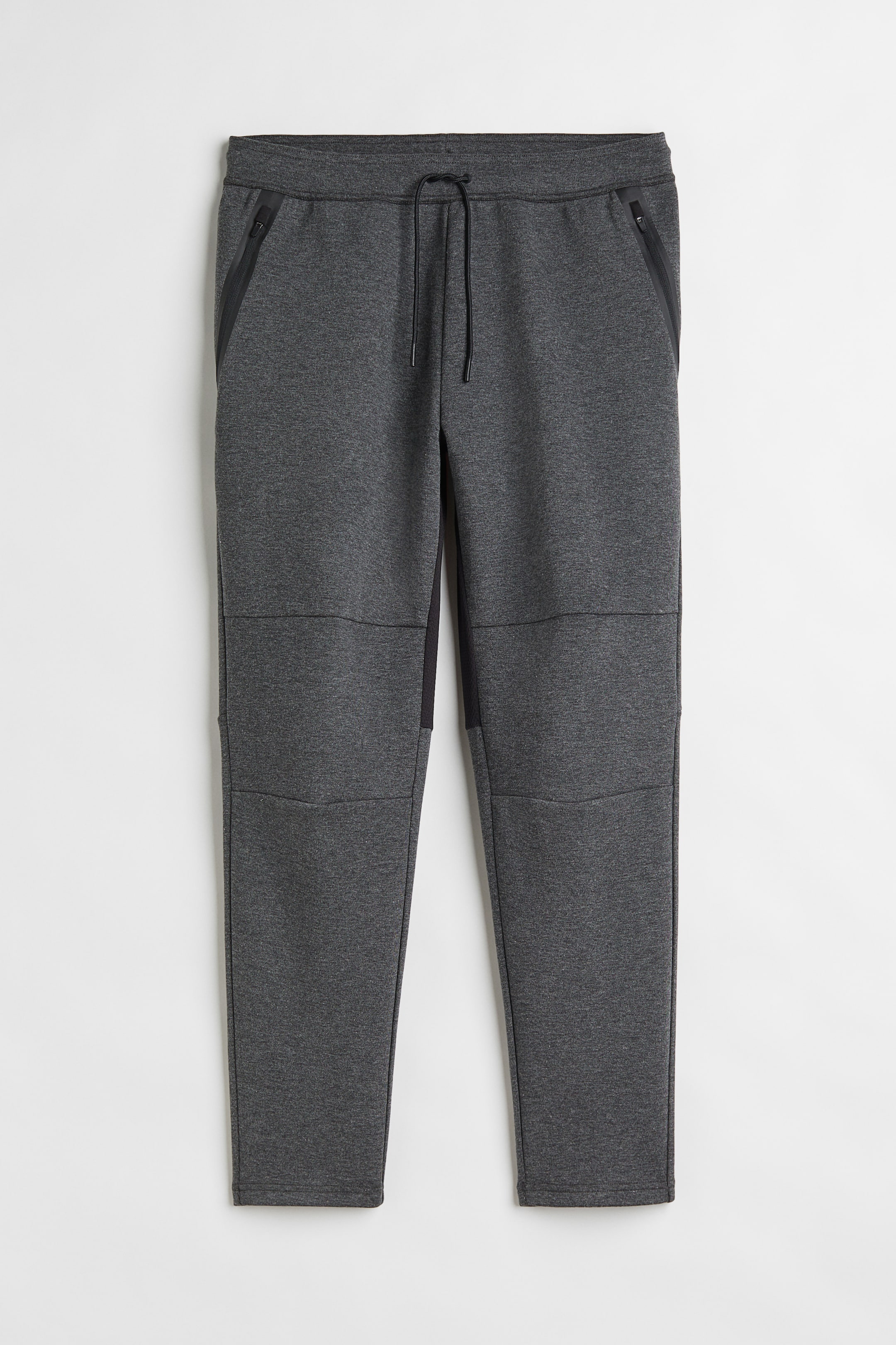 DryMove™ Sports joggers - Regular waist - Long - Dark grey marl - Men ...