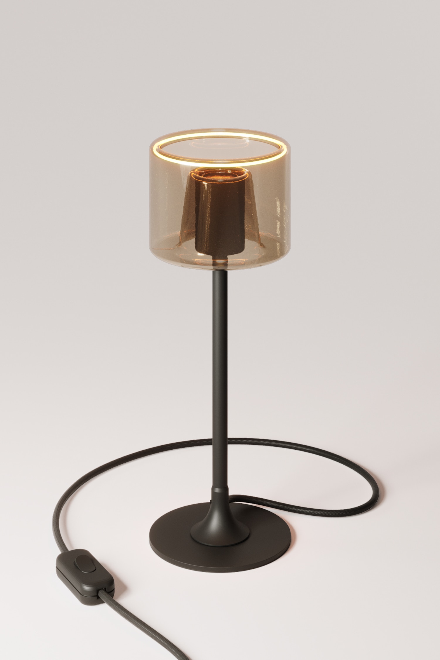 Lámpara Magnética De Mesa Ghost - Negro/Blanco