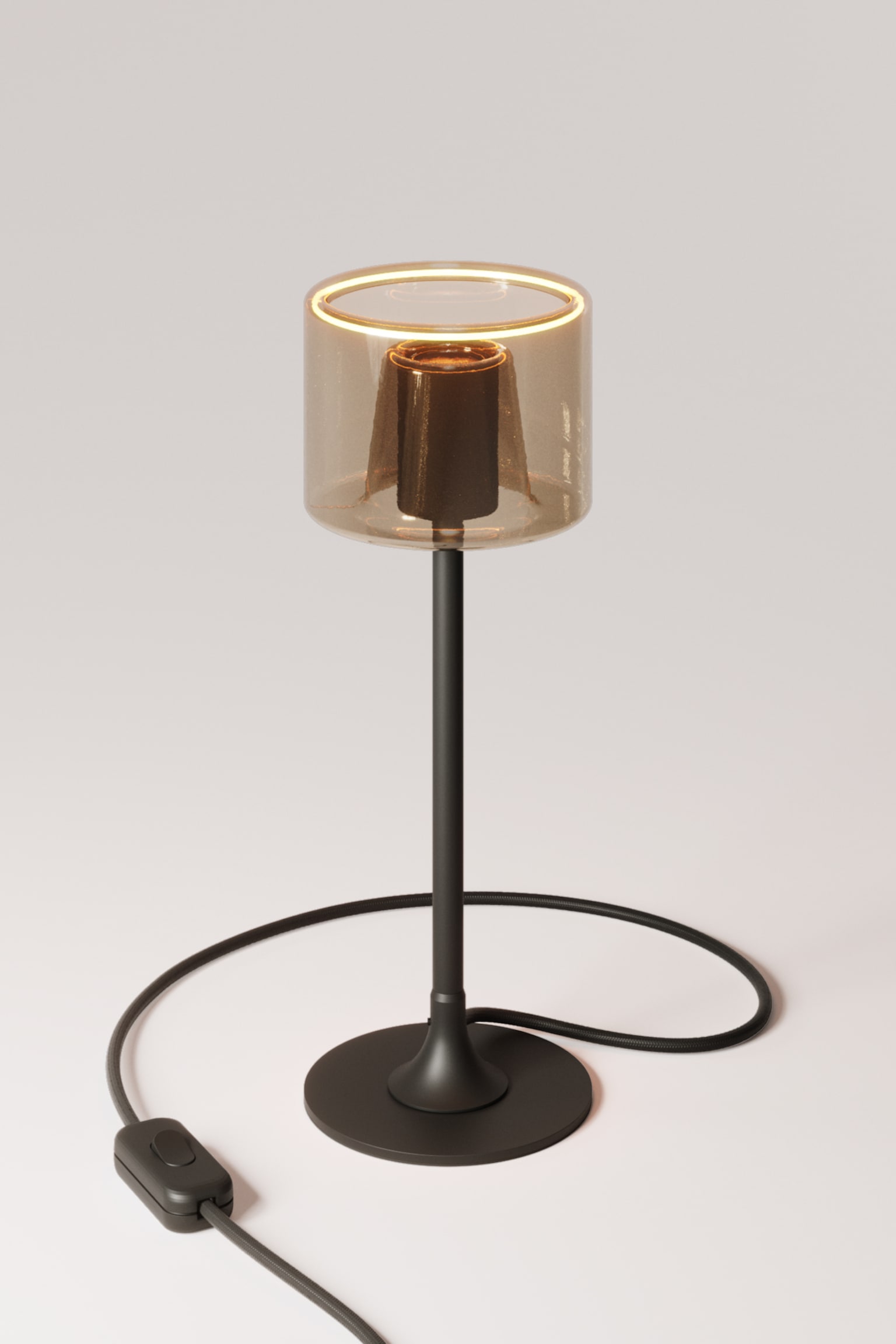 Magnetyczna Lampa Stołowa Ghost - Czarny/Biały - 1