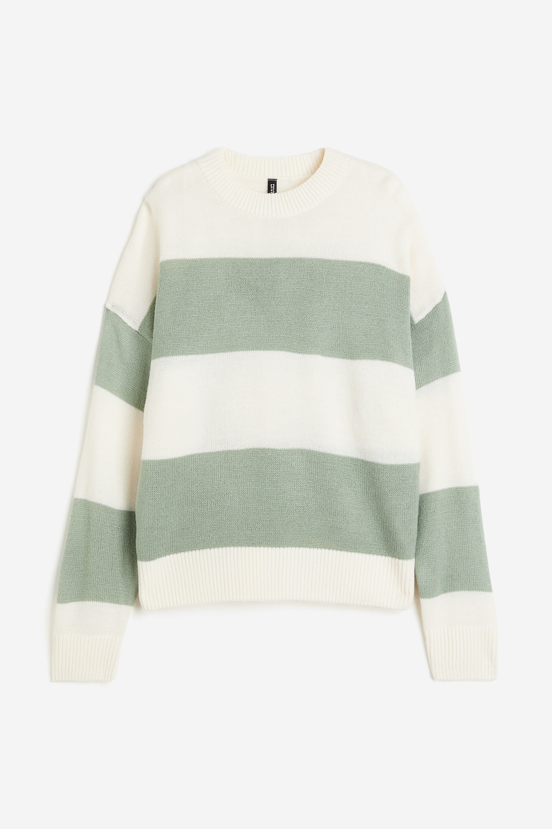 Jacquard-knit Sweater - Cream/striped - Ladies | H&M US