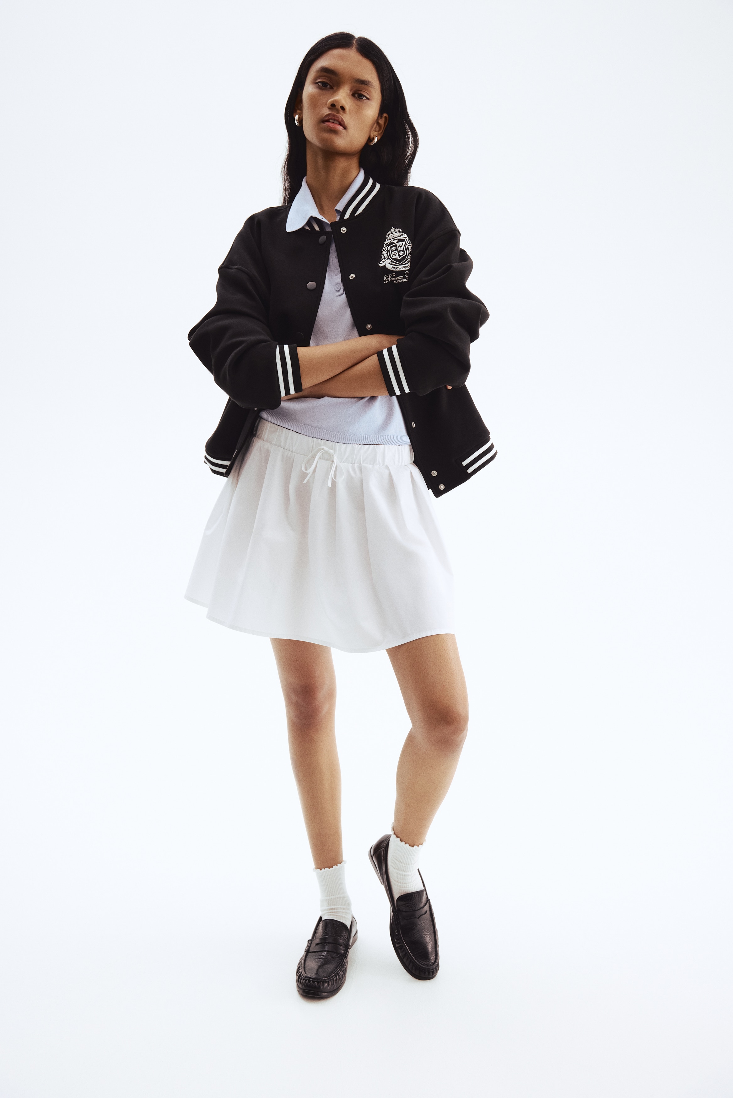 デザインスタジャン - ブラック／パリ - レディース | H&M JP