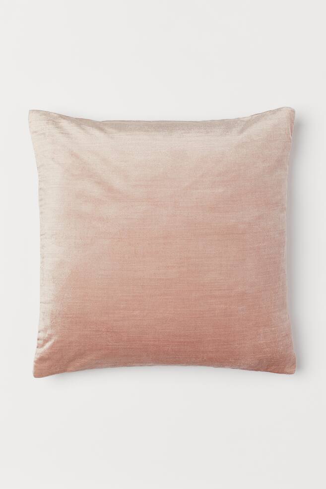 Velvet cushion cover - Powder pink - 1
