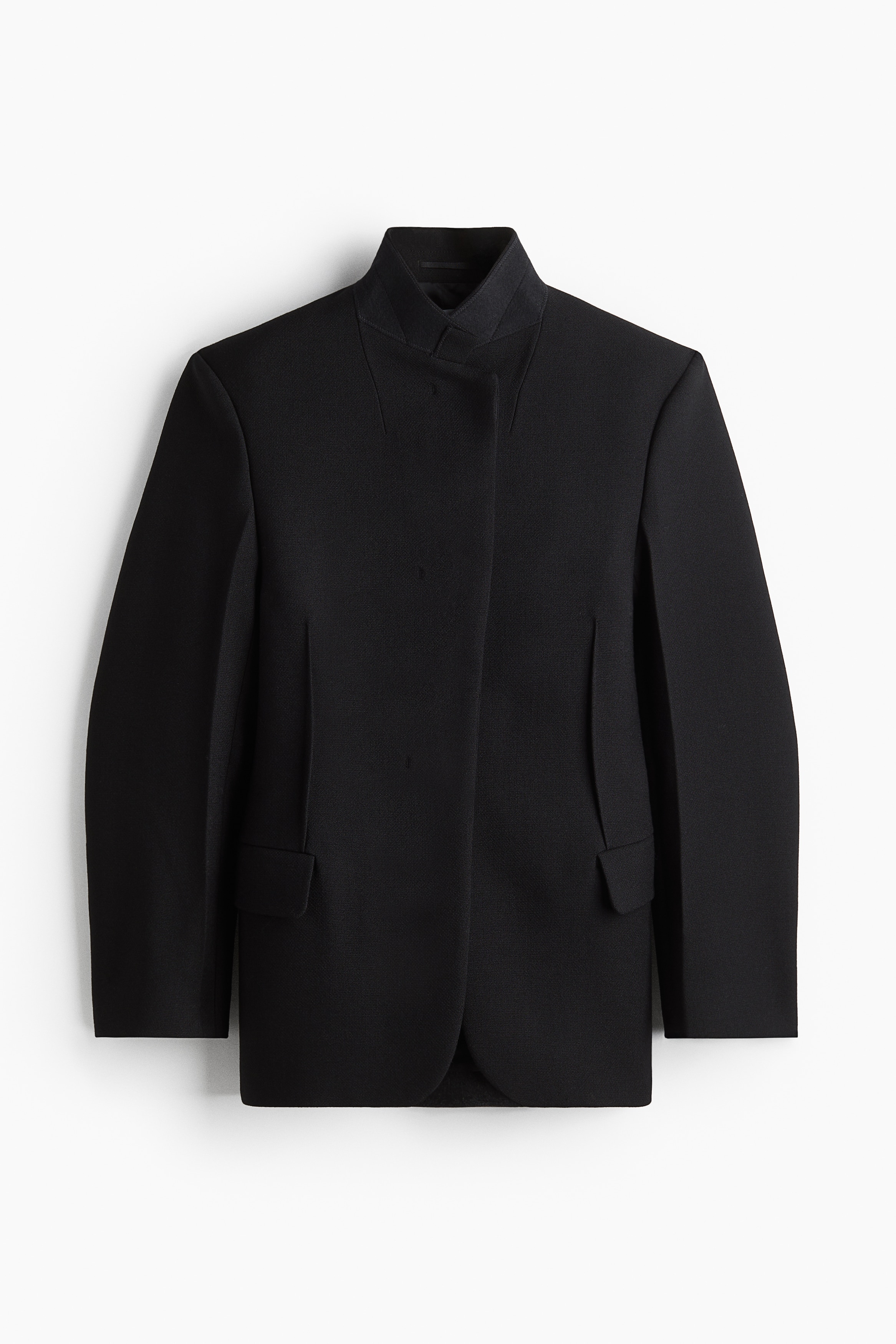 Áo blazer len - Màu đen