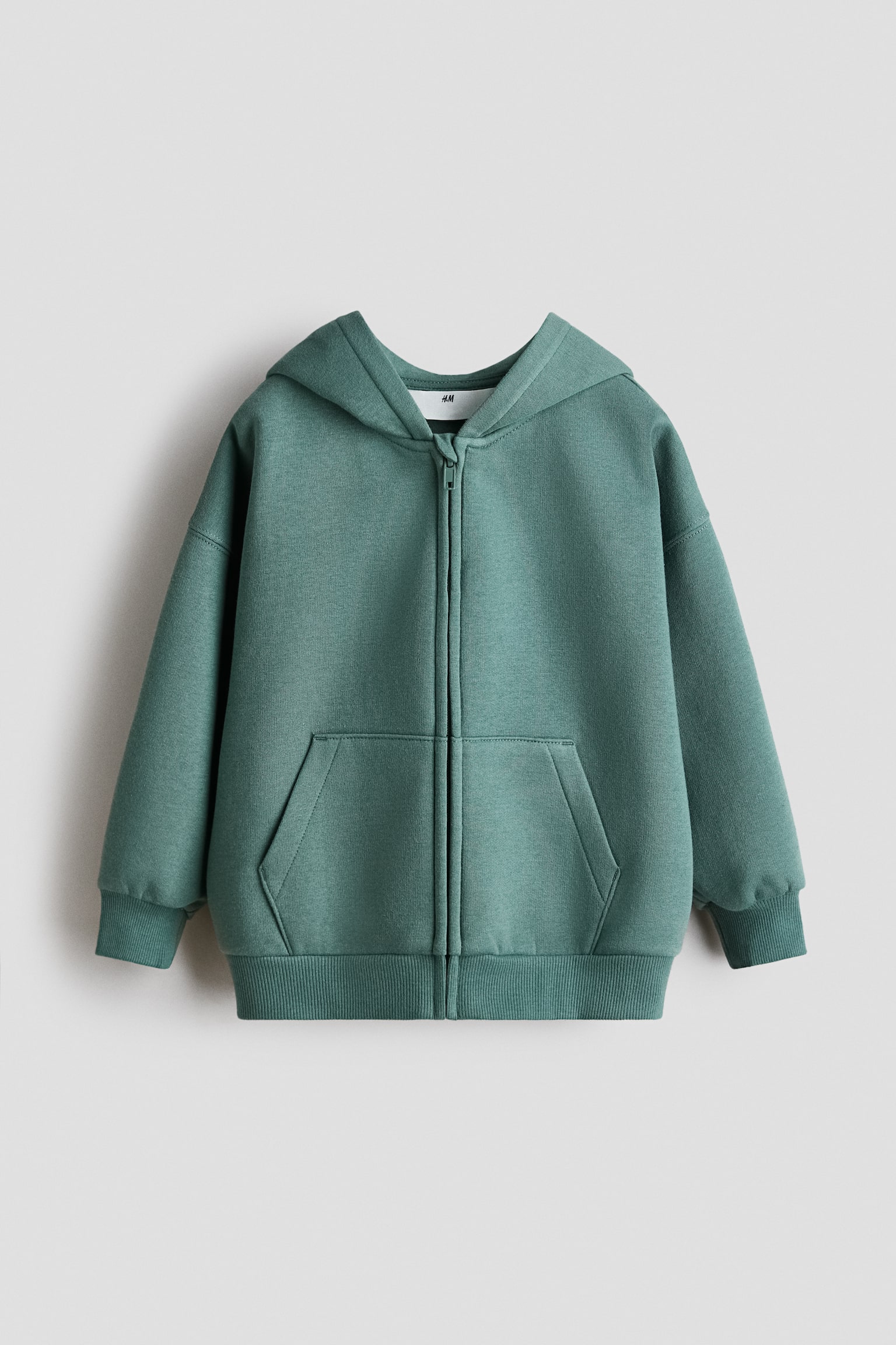 Felpa oversize con cappuccio e cerniera - Verde scuro/Azzurro/Turchese chiaro/Grigio chiaro mélange/Forest green/Rosso scuro/Grigio scuro/Blu scuro/Azzurro