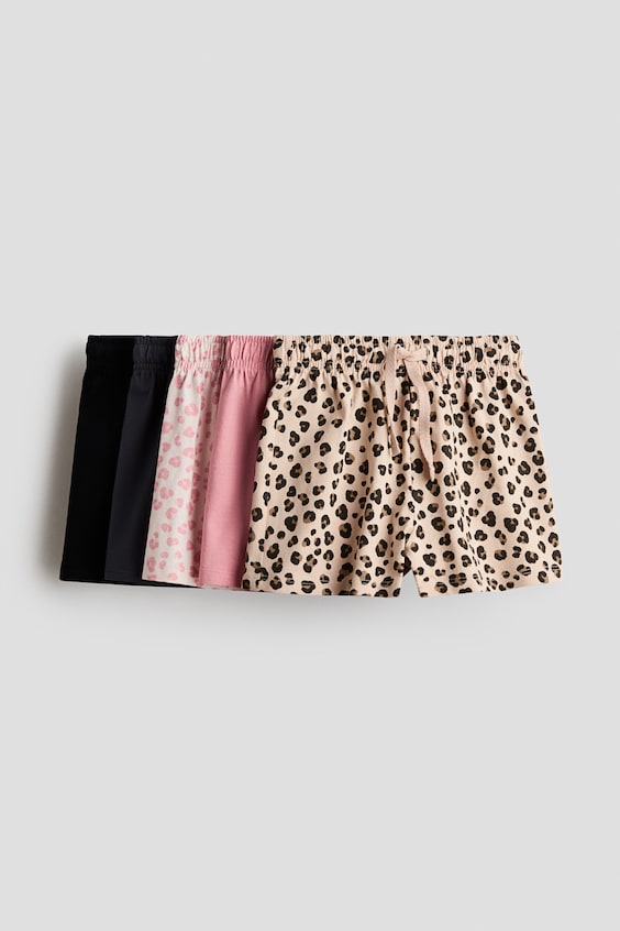 Детские шорты H&M 5-Pack Cotton Jersey Shorts