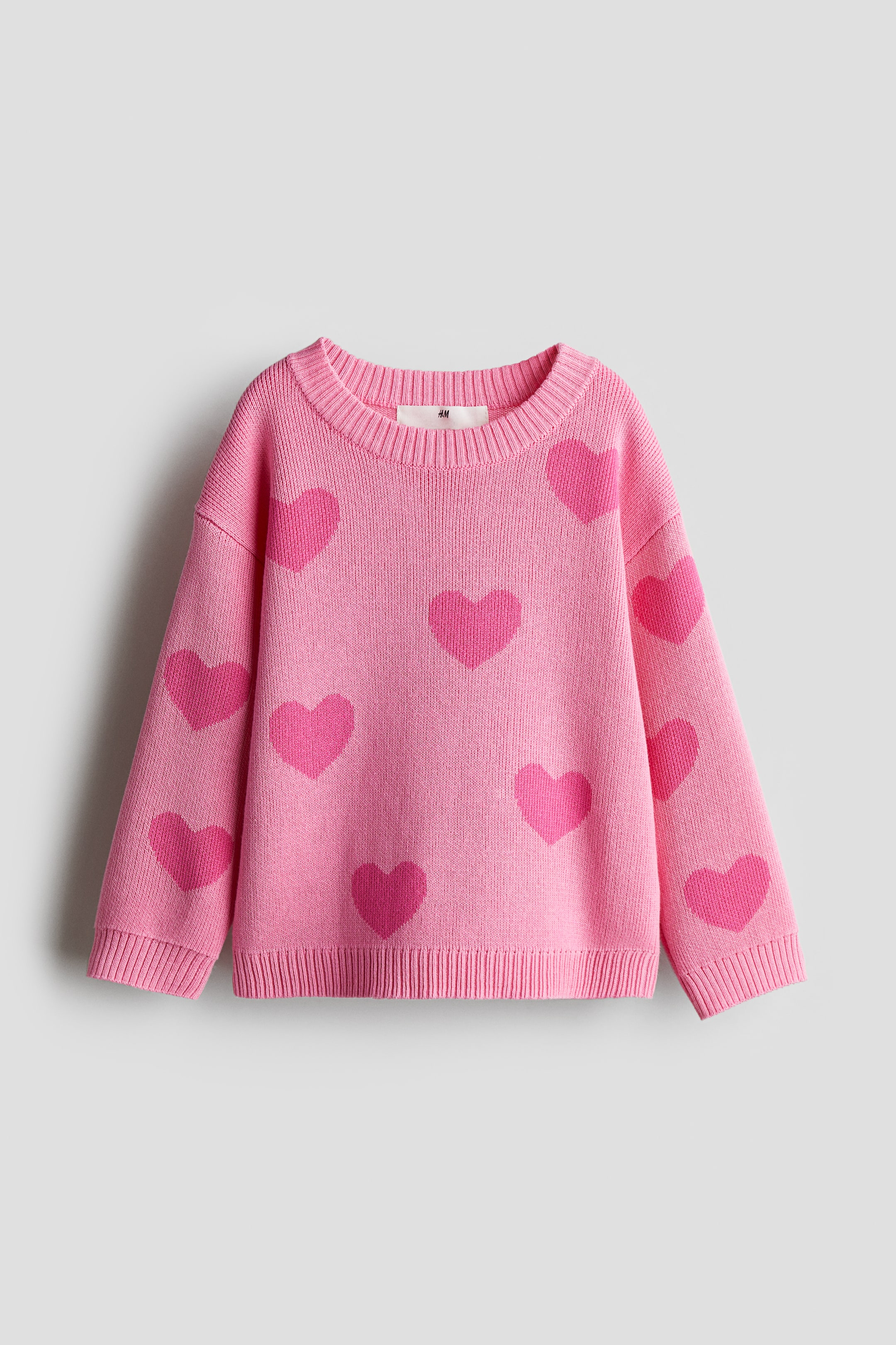 Jacquard-knit Cotton Sweater