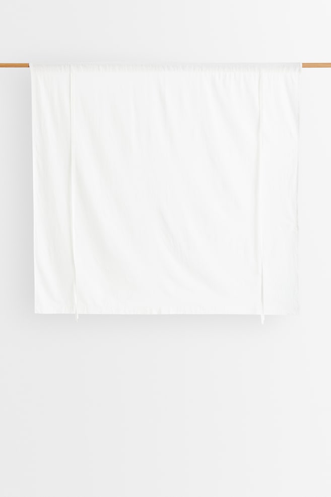 Linen-blend roll-up curtain - White/Light beige/Light greige/Sage green - 4