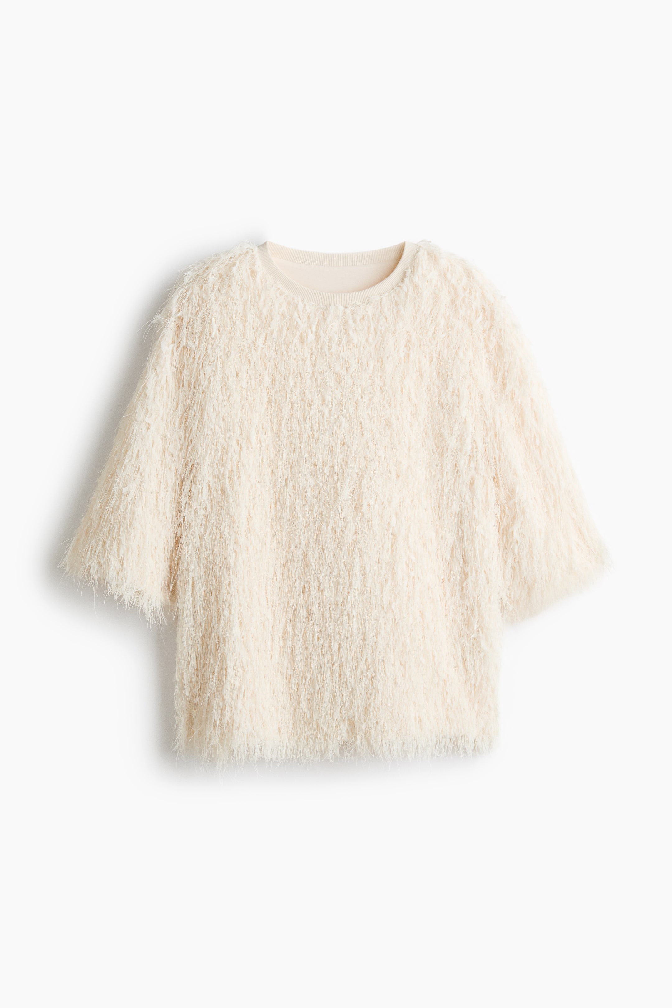 View larger image: Fringed top - Cream - Ladies | H&M 1