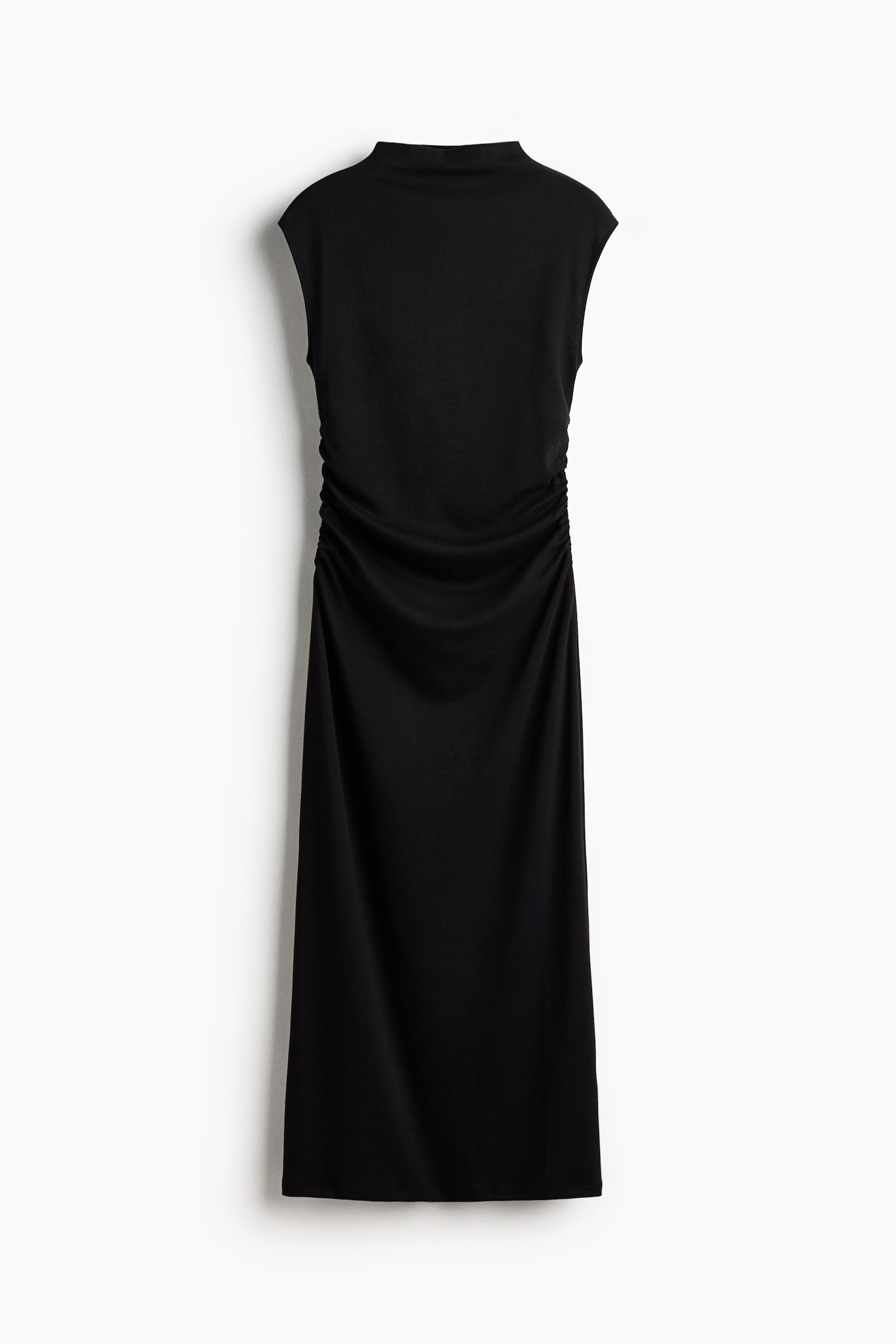 Sleeveless turtleneck dress - Black/Dark mole marl/Burgundy - 1