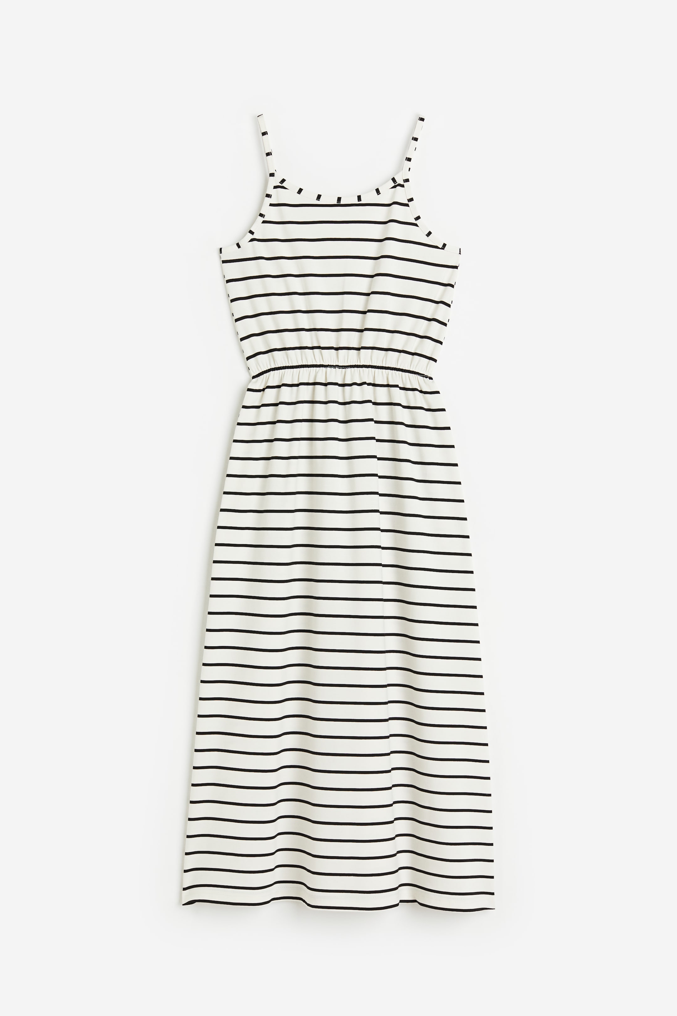 View larger image: Cotton jersey dress - Natural white/Striped - Kids | H&M IN 1
