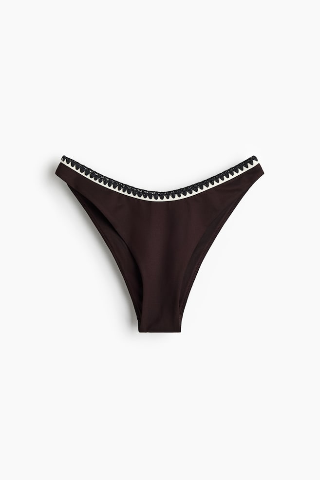 Braga de bikini cheeky - Marrón oscuro - 1