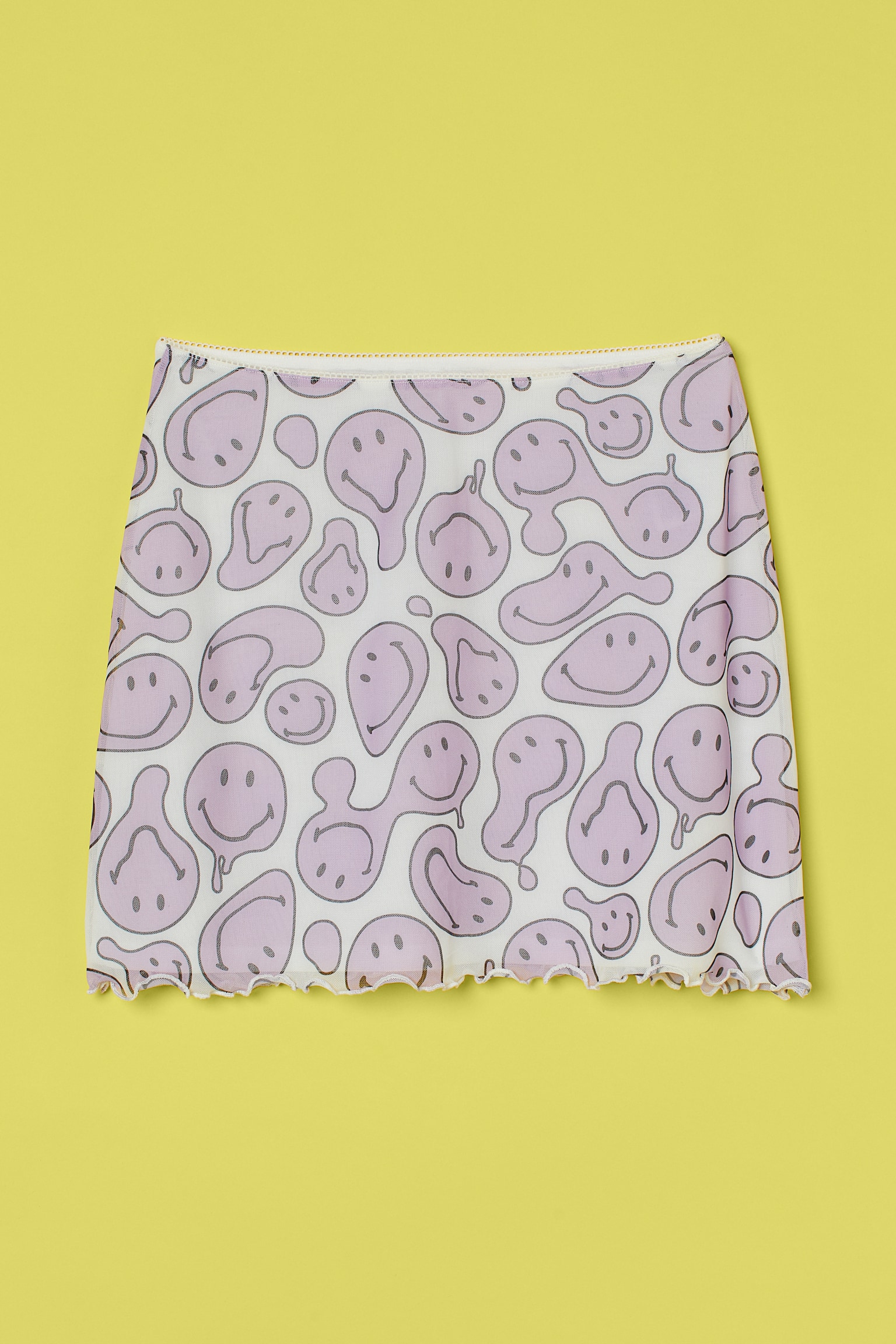 Short Mesh Skirt - Purple/Smiley® - 1